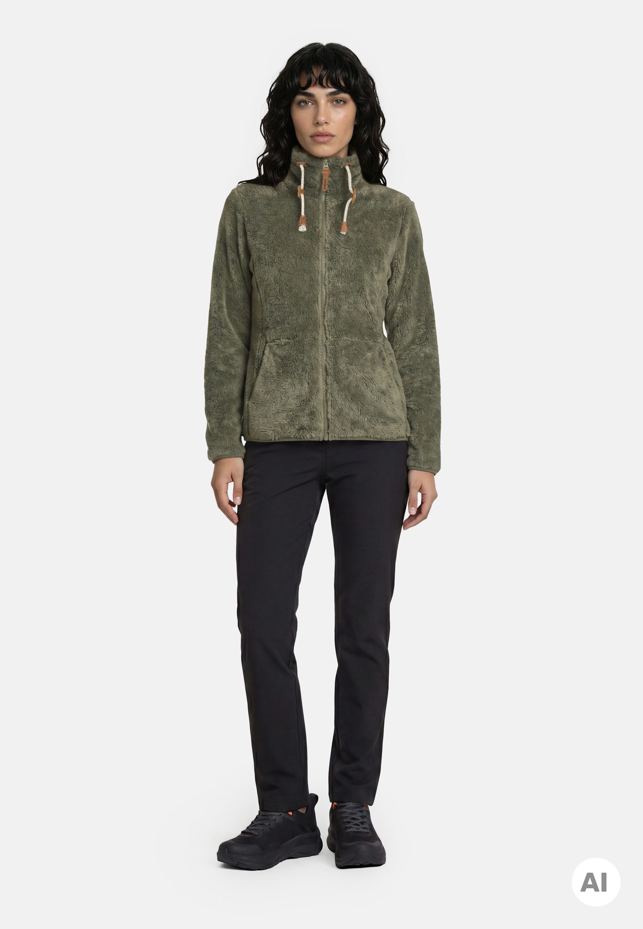 Icepeak Fleecejacke ICEPEAK COLONY sportlicher Stil, mit Reißverschluss, schnell trocknendes Material – Bild 4 von 5