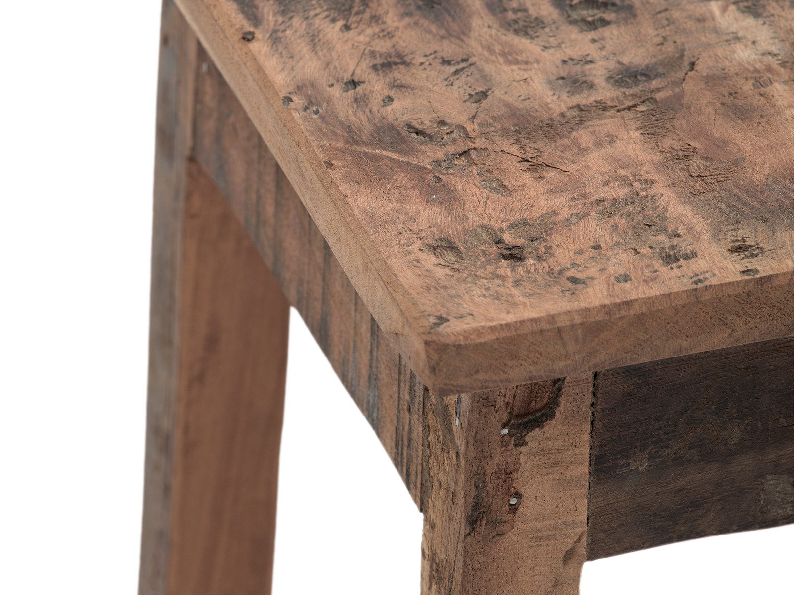 massivum Hocker Sumatra, Altholz, Sitzhocker Chalet Style