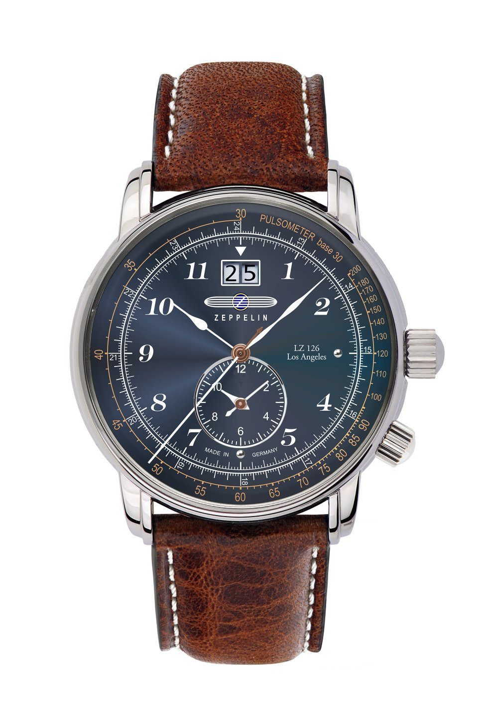 ZEPPELIN LZ 126 Los Angeles Big Date 8644-3, Armbanduhr, Herrenuhr, Datum, günstig online kaufen