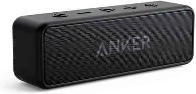 Anker SoundCore 2 Tragbarer wasserdichter Portable Lautsprecher (Bluetooth, 12 W, Bluetooth, Musik, Android, Apple, Smartphone, Iphone)