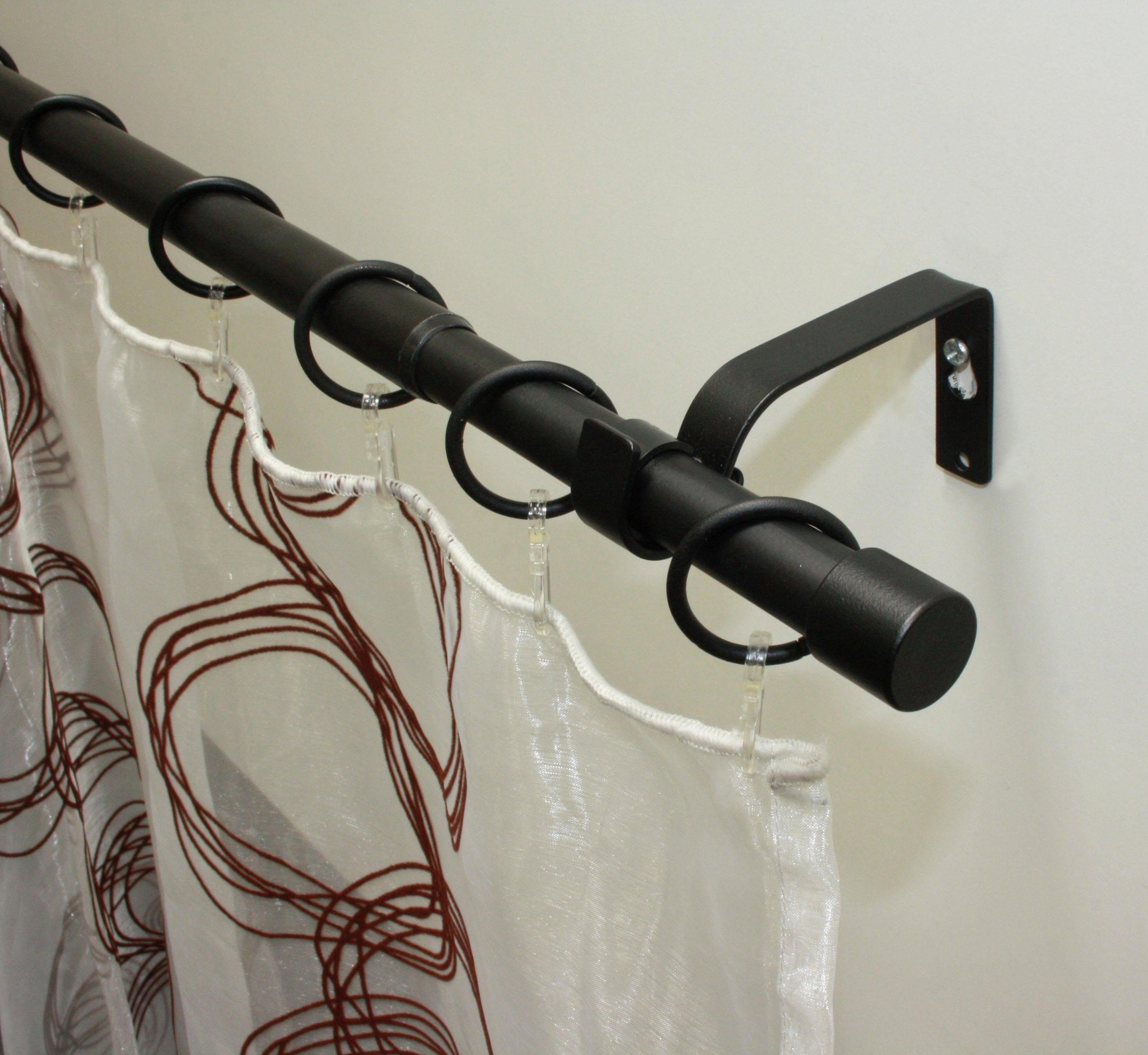 GARDINIA Gardinenstange Set Metall, Ø 19 mm, 1-läufig, ausziehbar, verschra günstig online kaufen