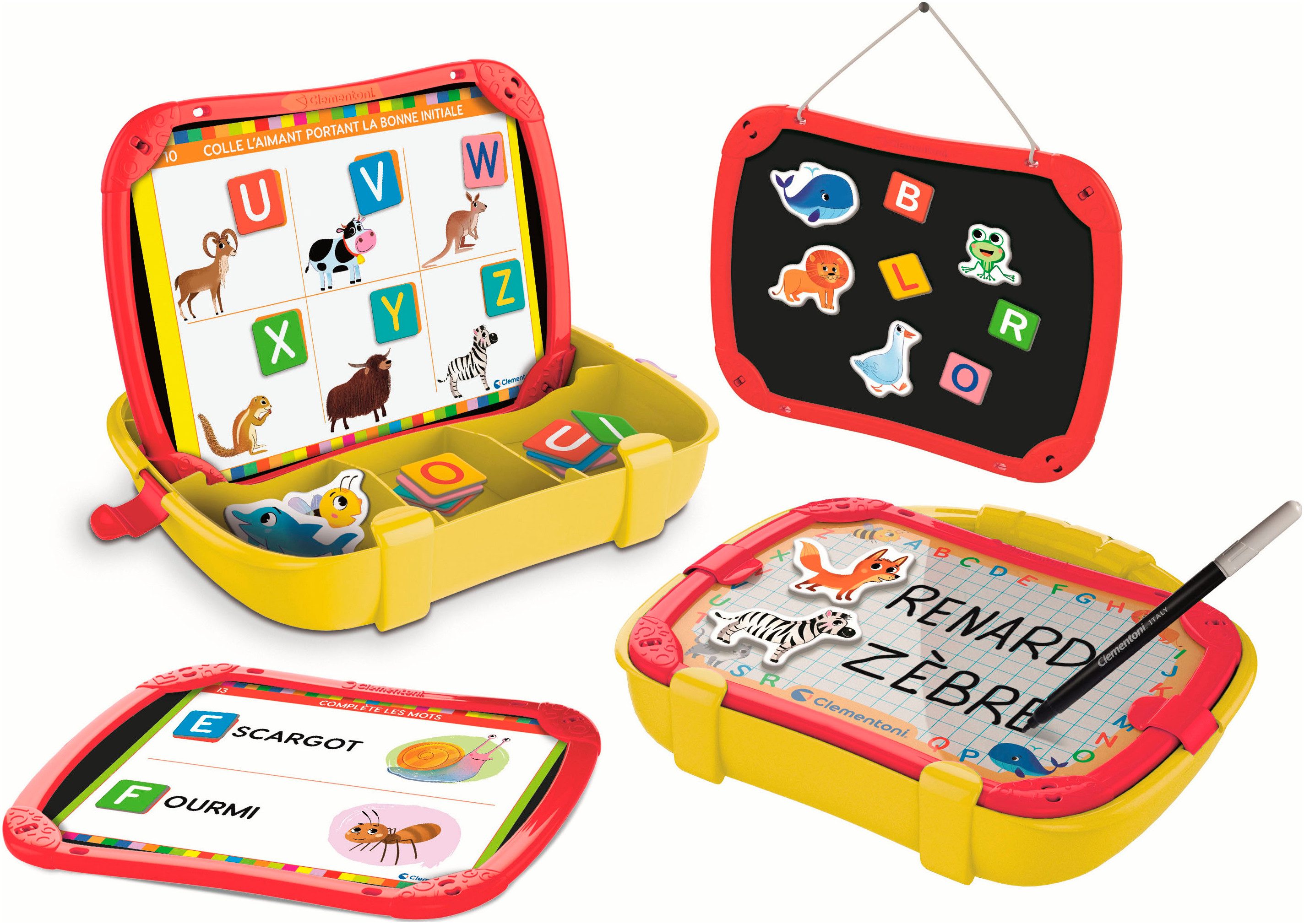 Clementoni® Lernspielzeug Lernbox - Buchstaben und Tiere, Made in Europe