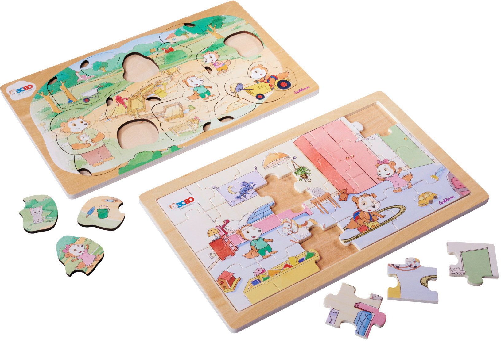 Eichhorn Puzzle 24 Teile Eichhorn Kinder Puzzle Holz Bobo Siebenschläfer 2e günstig online kaufen