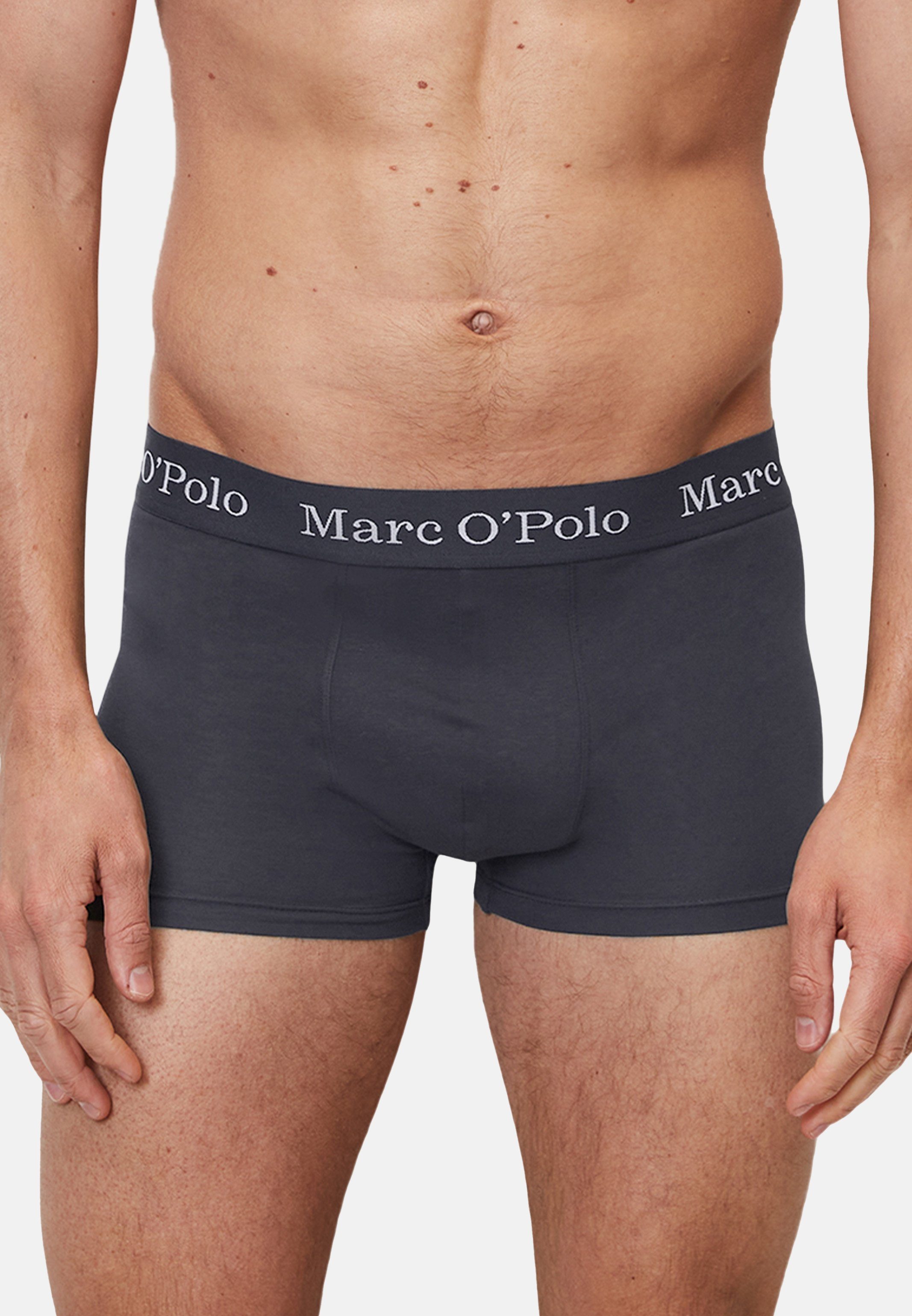 Marc O'Polo Retro Boxer Short Elements Organic / 3er (Spar-Set, 3-St) Retro - Baumwolle Cotton - Pant Ohne - Eingriff Pack Dunkelblau