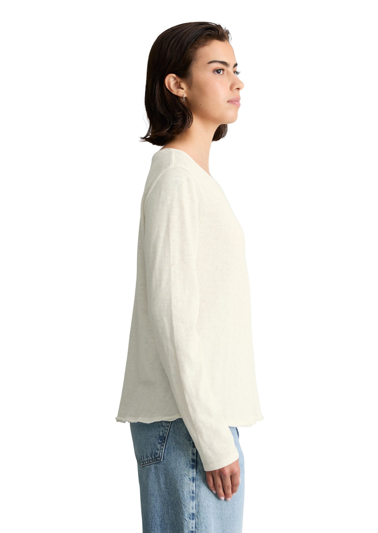 Marc O'Polo DENIM Langarmshirt aus Organic Cotton