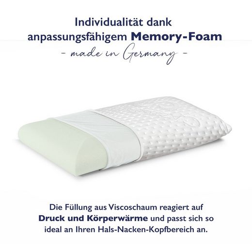Nackenstützkissen »orthopädisches Nackenstützkissen«, FMP Matratzenmanufaktur, Füllung: Viscoschaum, Rückenschläfer, Seitenschläfer, Bauchschläfer
