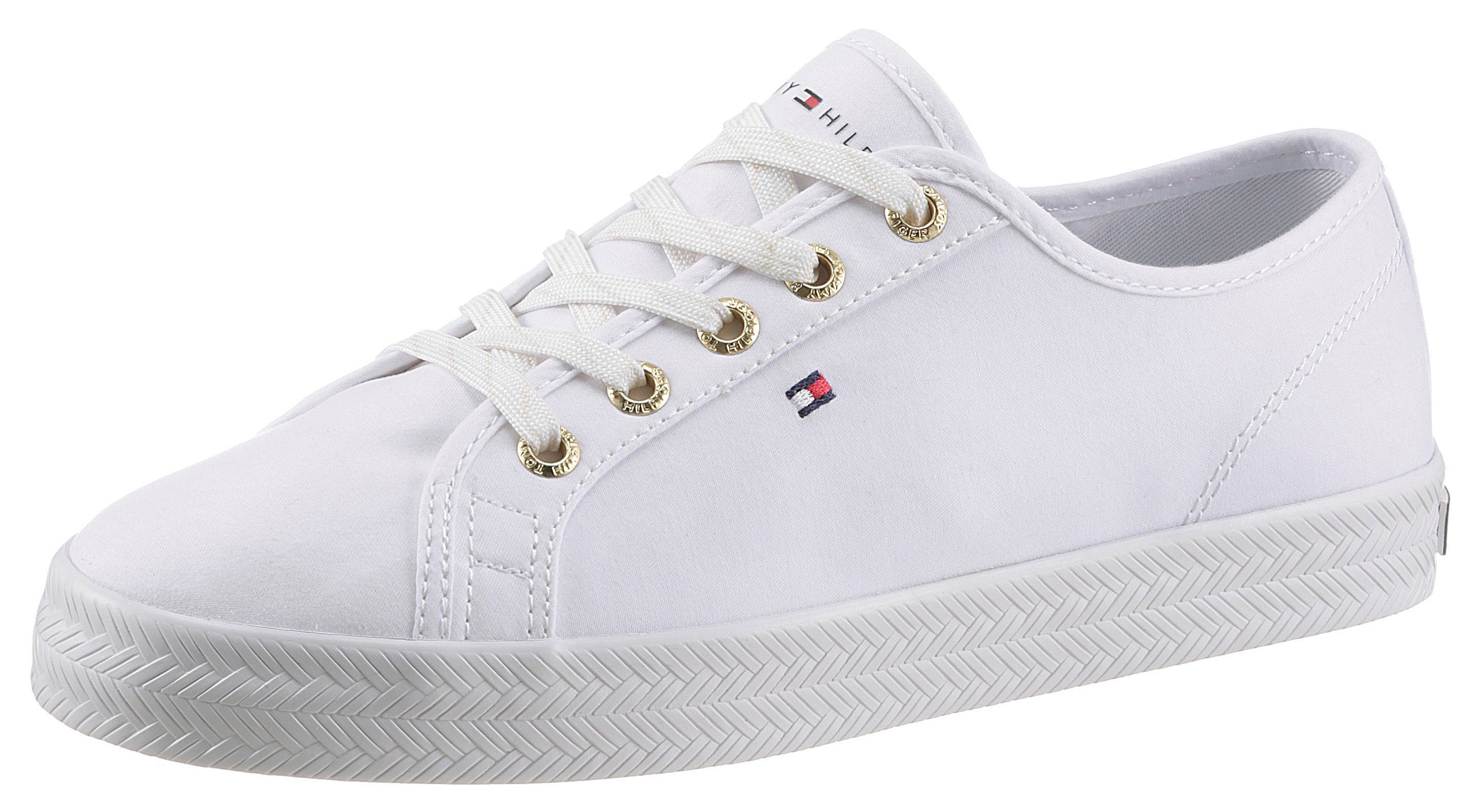 Tommy Hilfiger ESSENTIAL NAUTICAL SNEAKER Sneaker mit goldfarbenen Ösen, Freizeitschuh, Halbschuh, Schnürschuh