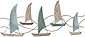 Schneider Wanddekoobjekt »Segelboote«, Wanddeko, aus Holz, maritim, Bild 1