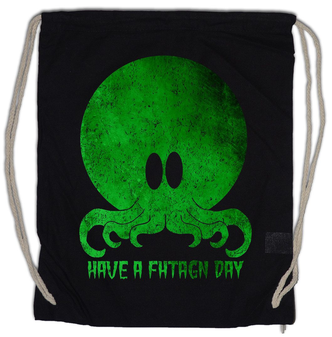 Turnbeutel Cthulhu Have A Fhtagn Day Turnbeutel Call Monster Horror Arkham H. P.