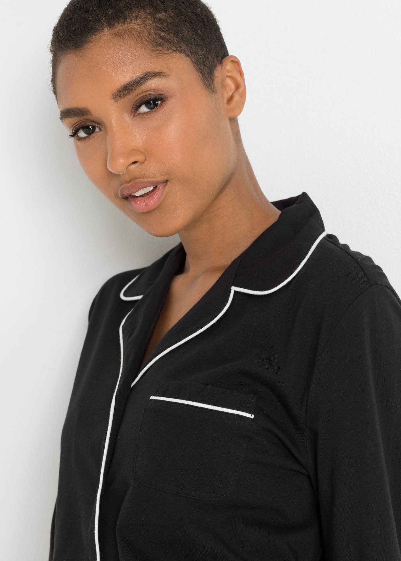 bonprix Pyjama (Set, 2 tlg) bequeme Passform, aus Baumwolle