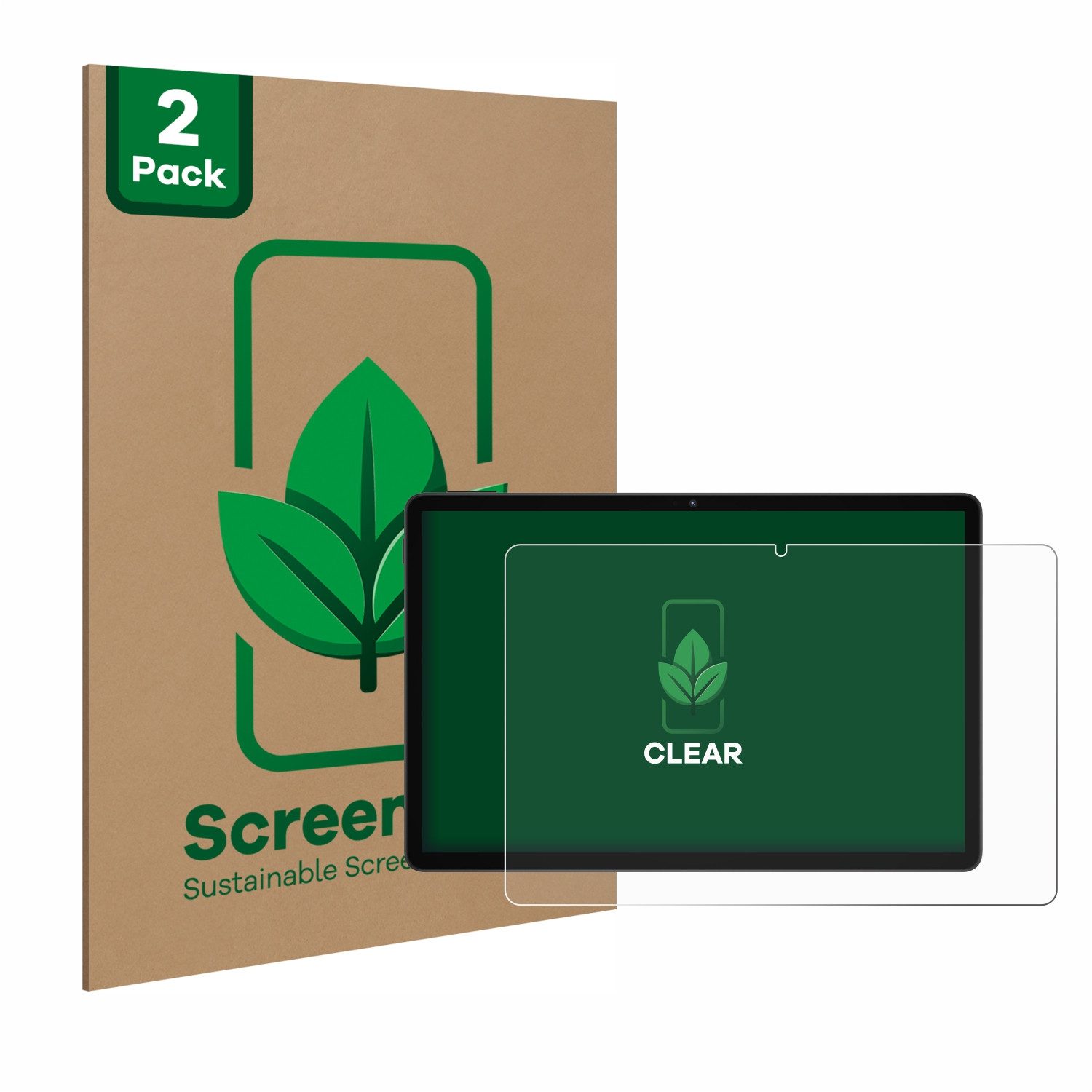 ScreenLeaf Displayschutzfolie Schutzfolie für Doogee U11, 2 Stück, Displayschutz Schutz Folie Klar Transparent