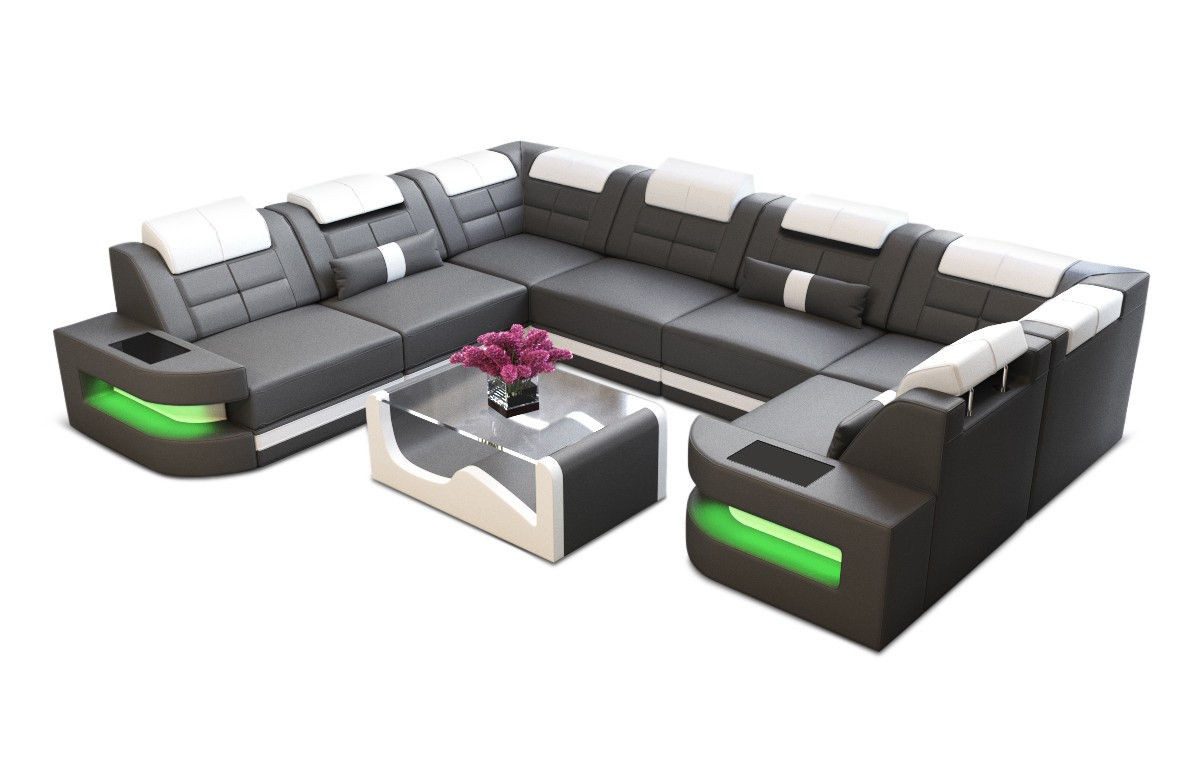 Sofa Dreams Wohnlandschaft Ledersofa Como U günstig online kaufen