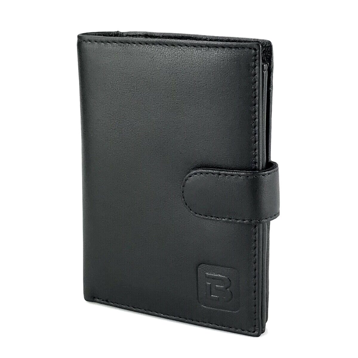 L&B Geldbörse + RFID-Schutz & 7 Kartenfächer, Leder Portemonnaie >2652< Gel günstig online kaufen