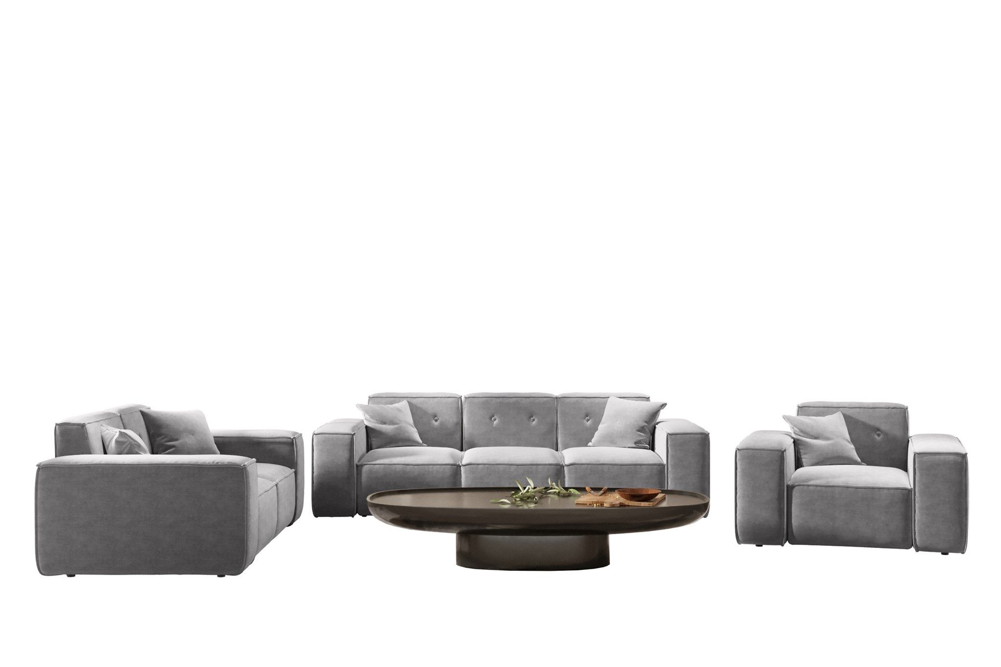 Fun Möbel Polstergarnitur Sofaset Designersofa CESINA günstig online kaufen