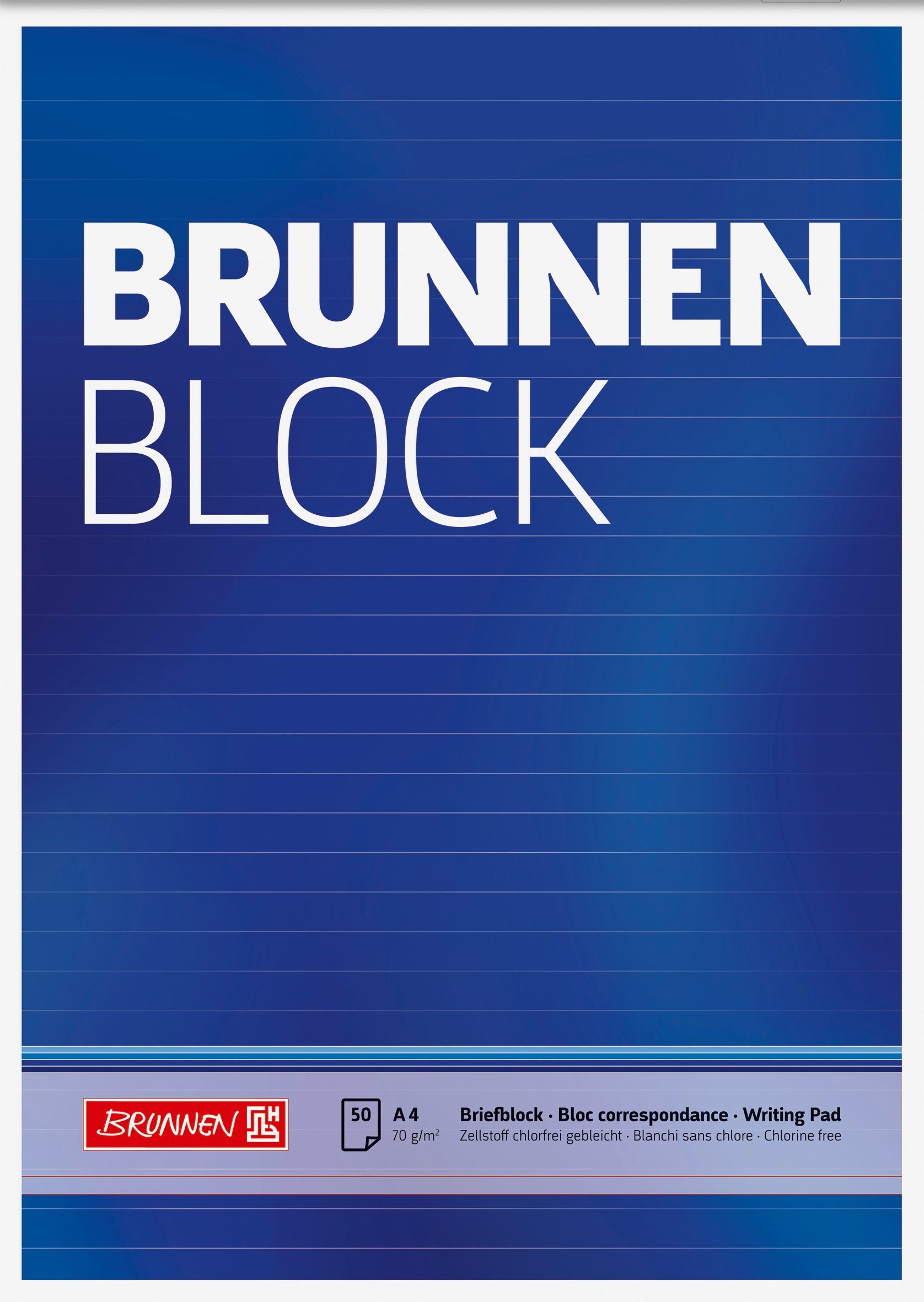 Block "BRUNNEN-Block" BRUNNEN BRUNNEN liniert 1052727 A4 Präsentationsordner