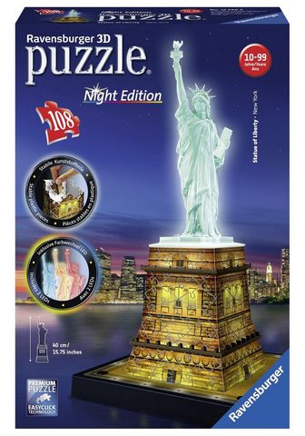 RAVENSBURGER 3D пазл »Freiheitsstatue с Licht...