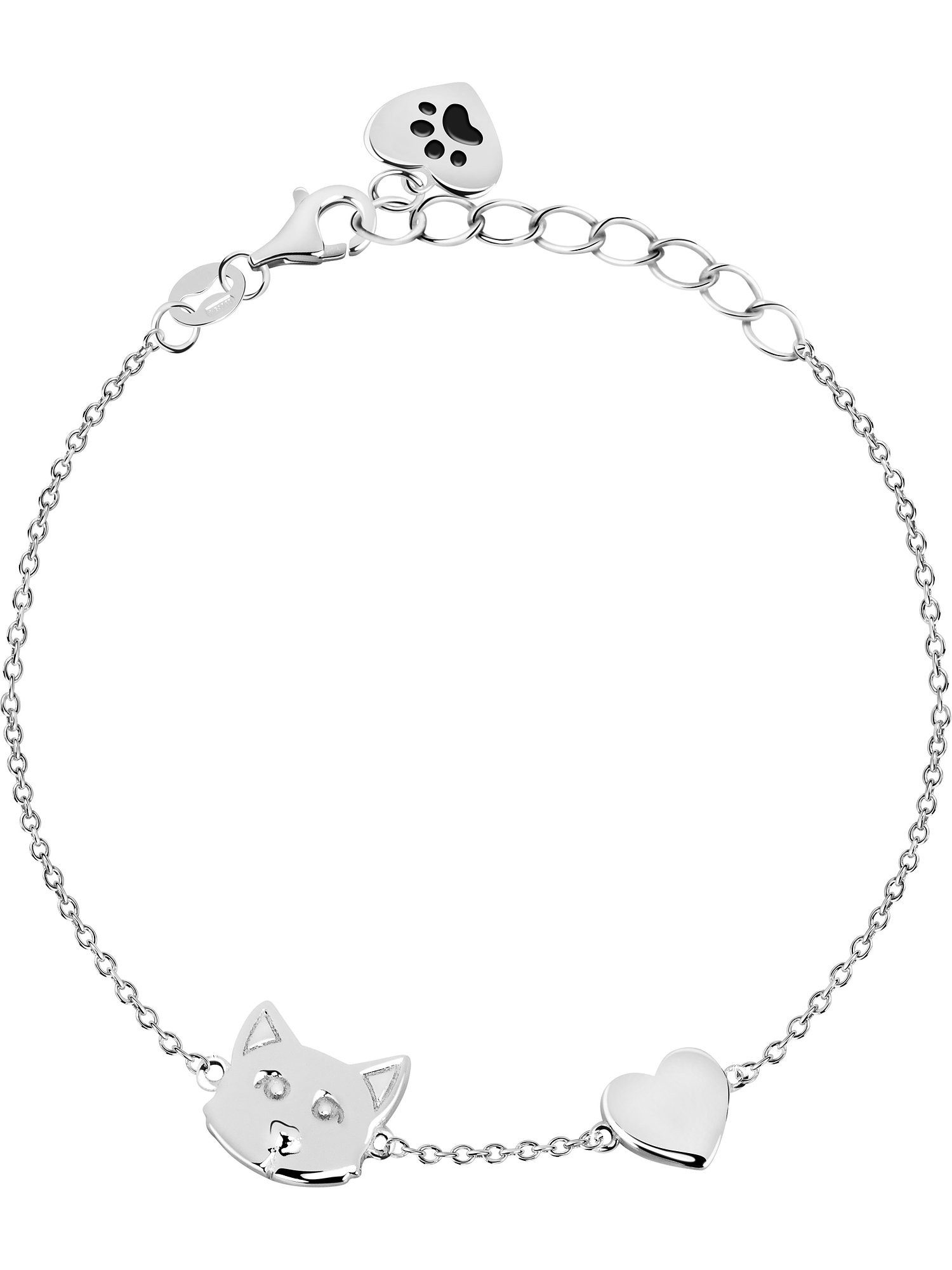 CHRIST Silberarmband CHRIST Damen-Armband 925er Silber, recycelt Herz, Modern