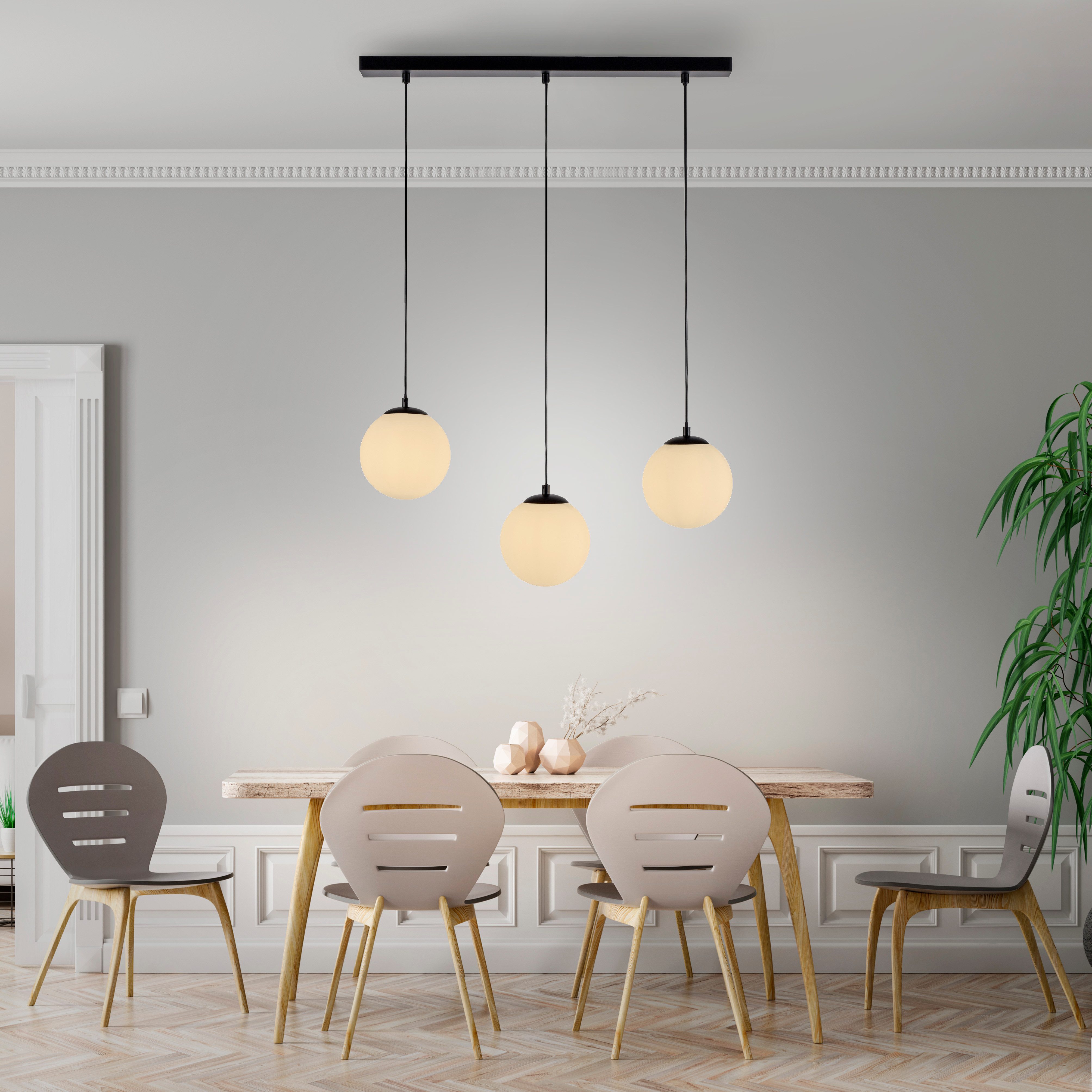 my home Pendelleuchte Nymölla, ohne Leuchtmittel, Hängeleuchte mit großen G günstig online kaufen