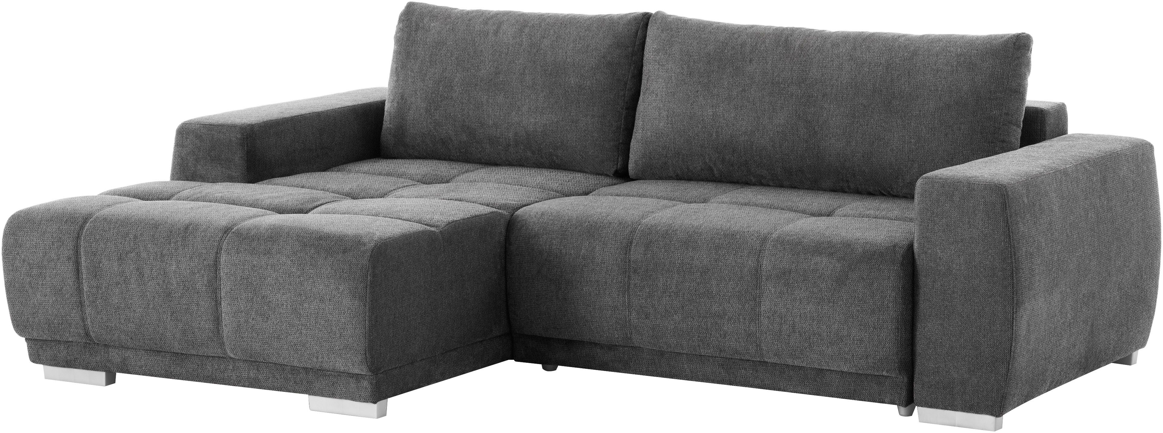 Home affaire Ecksofa Bolero L-Form, wahlweise mit Bettfunktion & Bettkasten