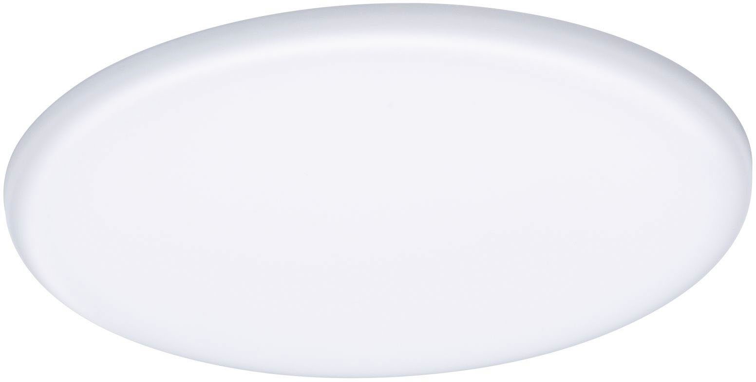 Paulmann LED Einbauleuchte LED Einbaupanel Veluna VariFit IP44 rund 185mm 17,5W 4.000K Satin, LED fest integriert, Neutralweiß, LED Einbaupanel Veluna VariFit IP44 rund 185mm 17,5W 4.000K Satin