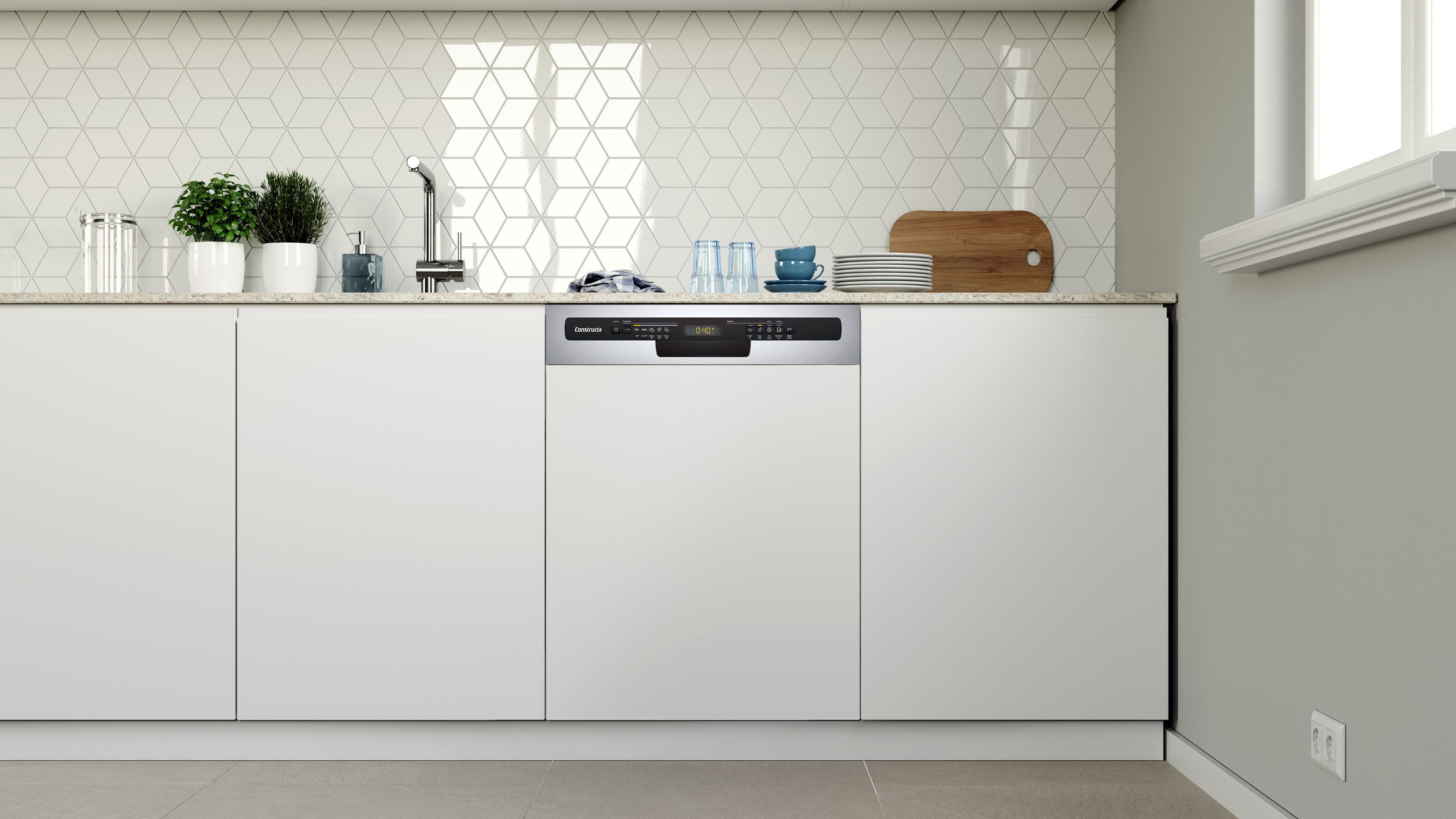 Constructa teilintegrierbarer Geschirrspüler CG5IS03ITE, 13 Maßgedecke