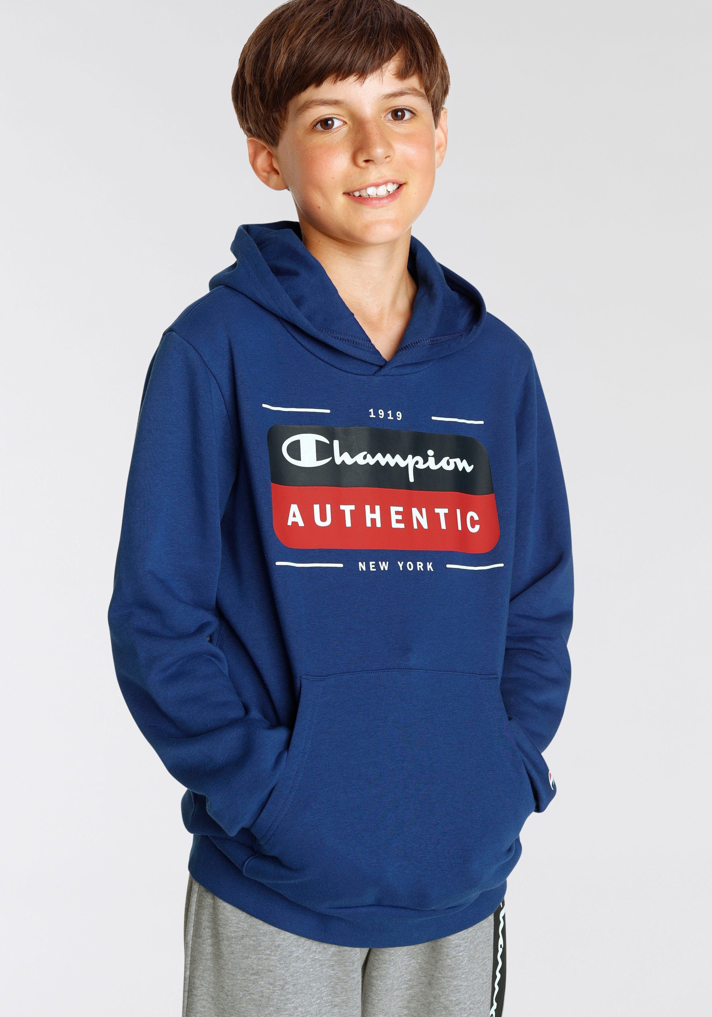 Champion Sweatshirt Graphic Shop Hooded Sweatshirt Kinder für - blau