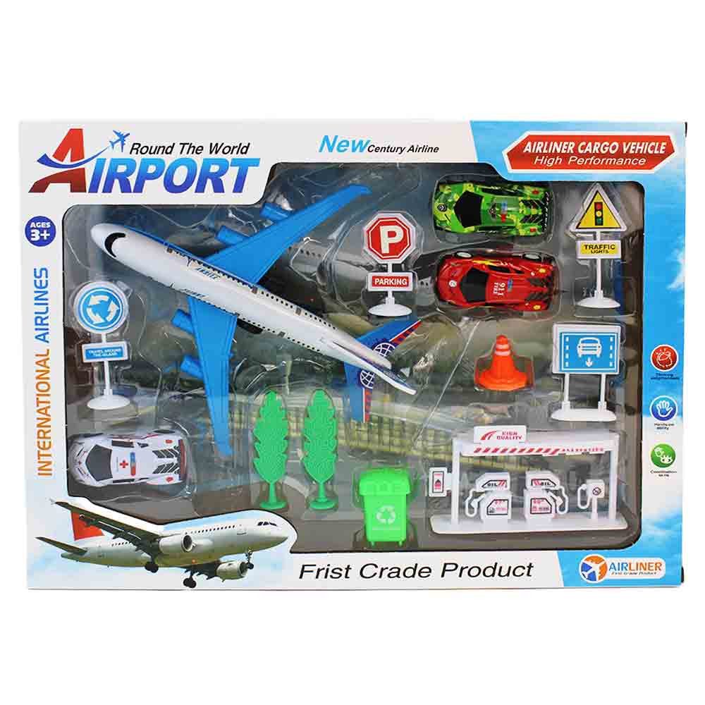 B&G INTERNATIONAL Spielzeug-Flugzeug Spielzeug Flughafen Set günstig online kaufen