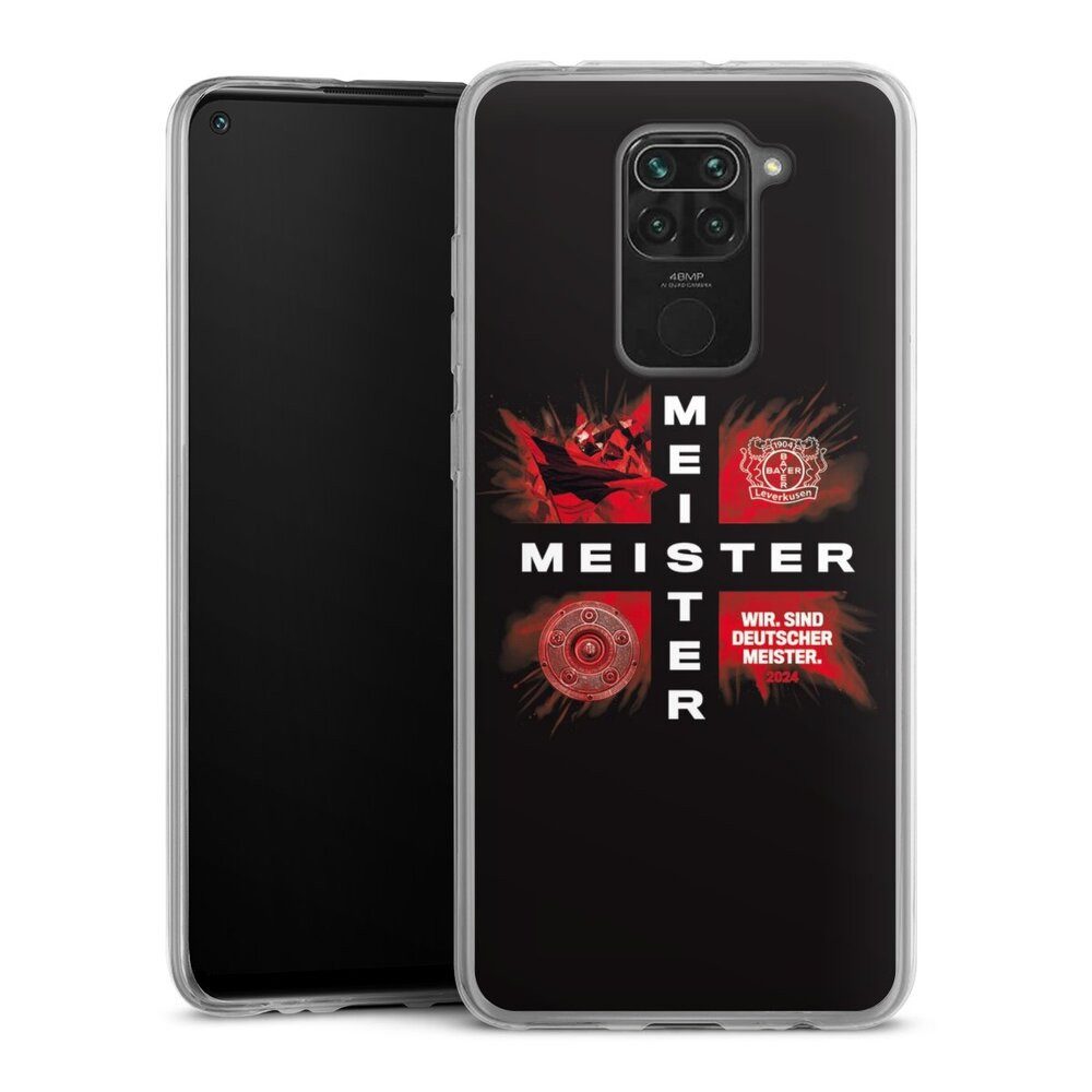 DeinDesign Handyhülle Bayer 04 Leverkusen Meister Offizielles Lizenzprodukt, Xiaomi Redmi Note 9 Slim Case Silikon Hülle Ultra Dünn Schutzhülle