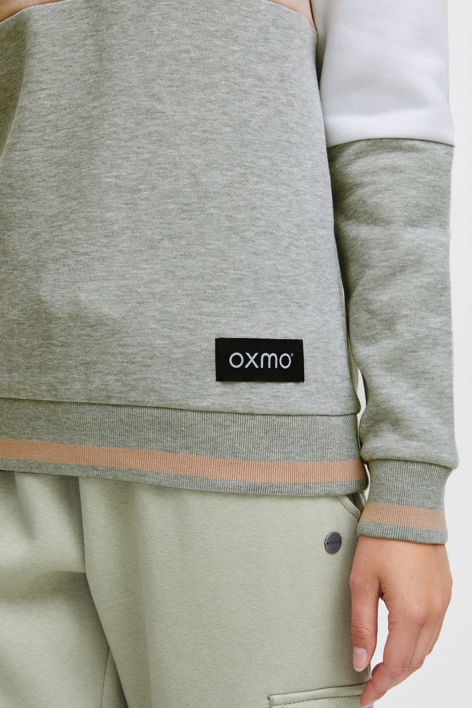 OXMO Hoodie OXOmaya Sportlicher Sweatpullover mit kontrastreichem Muster
