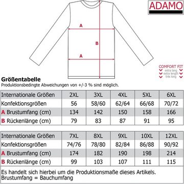 ADAMO Langarm-Poloshirt (1-tlg) Herren in Übergrößen bis 12XL