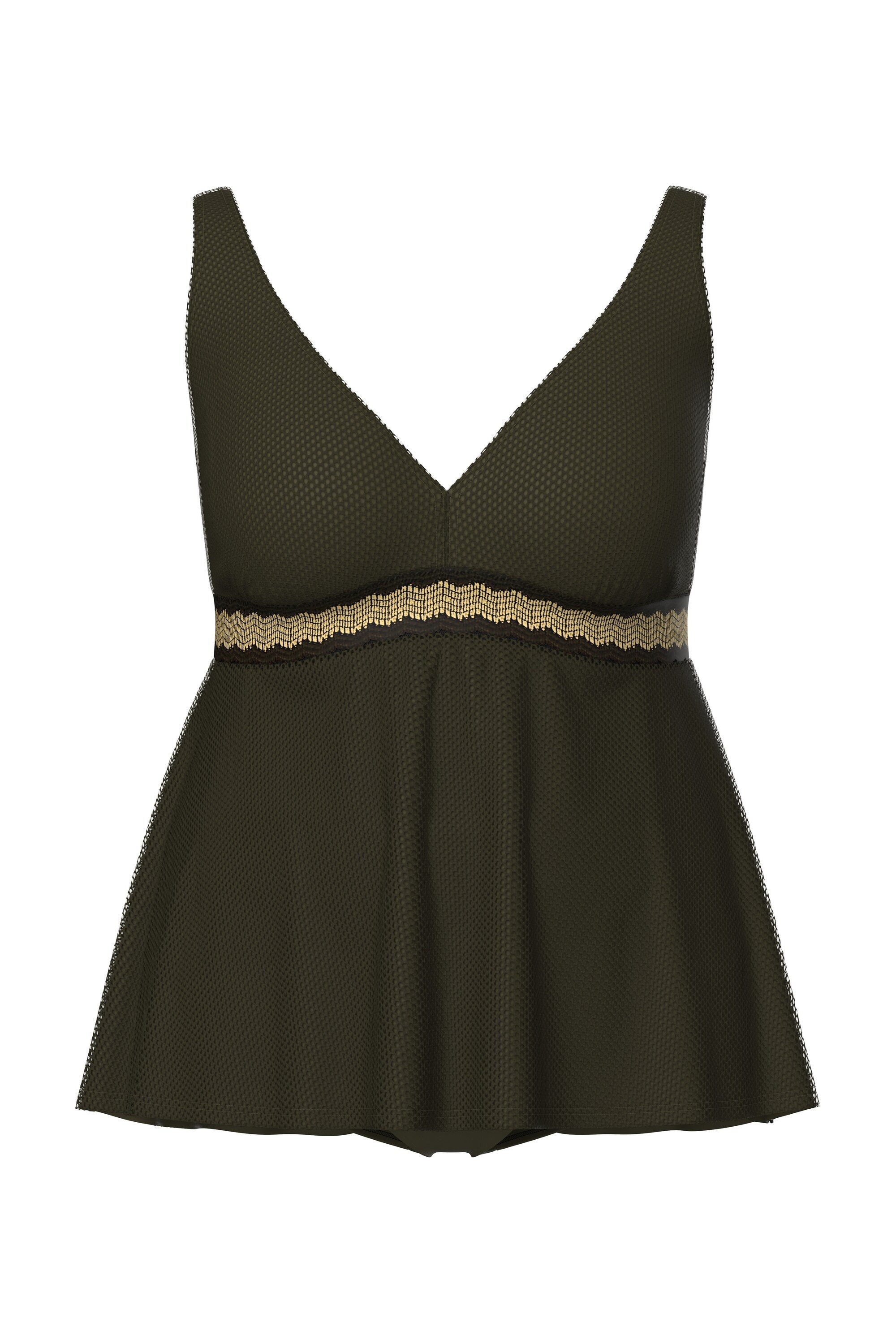 Ulla Popken Soft-BH Tankini Zierband Softcups Träger verstellbar