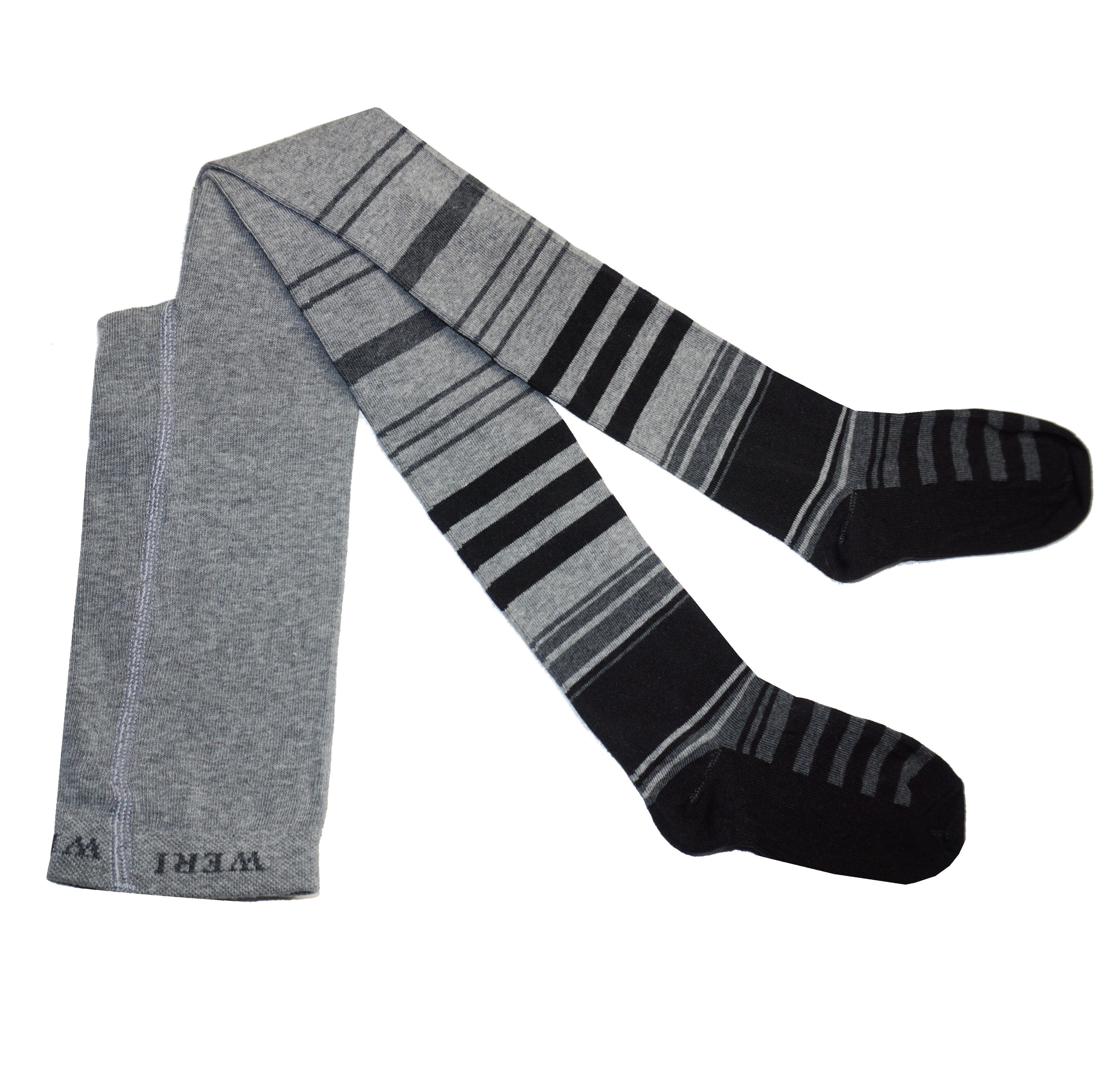 WERI SPEZIALS Strumpfhersteller GmbH Strickstrumpfhose Kinderstrumpfhosen für Jungs >> Streifen<< weiche Baumwolle
