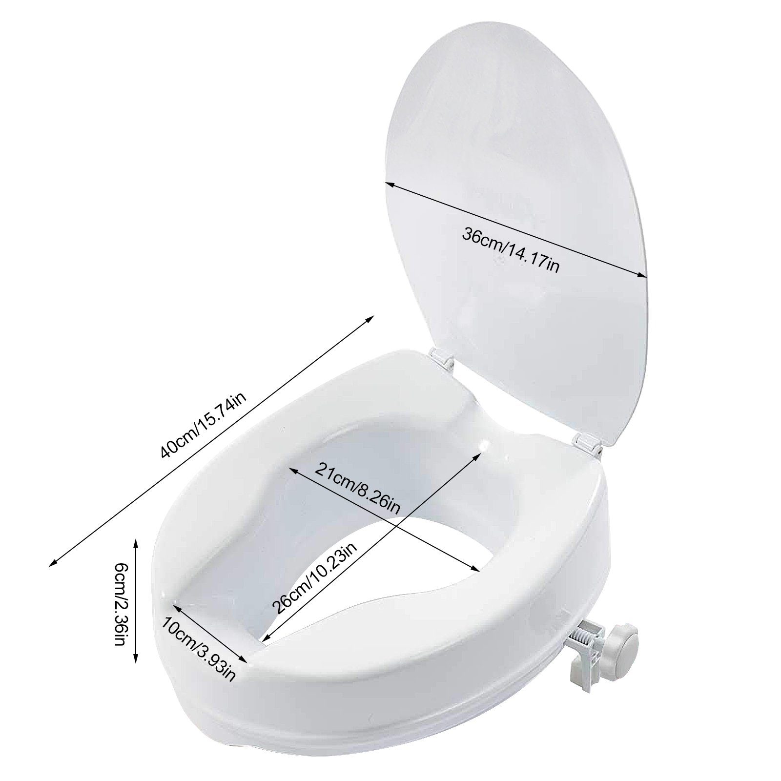 TWSOUL Toilettensitzerhöhung Toilettenerhöhung, Toilettenerhöhung mit Decke günstig online kaufen