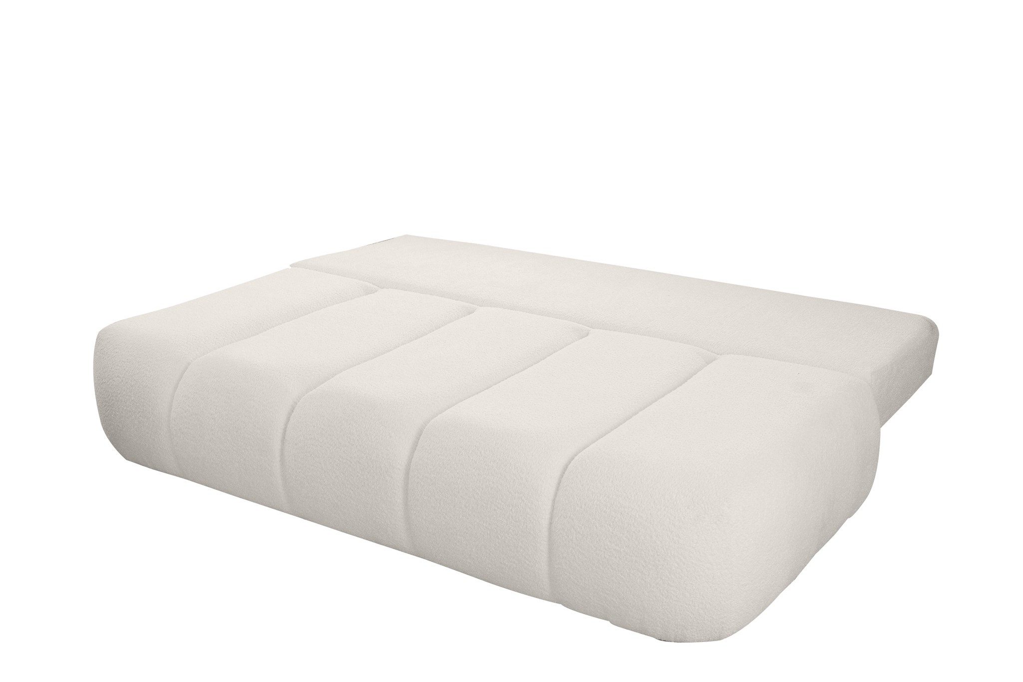 Fun Möbel Schlafsofa Designersofa Sofa 3-Sitzer ANZIA in Stoff Ascot Bukla, Rundumbezug, inkl. Schlaffunktion mit Bettkasten