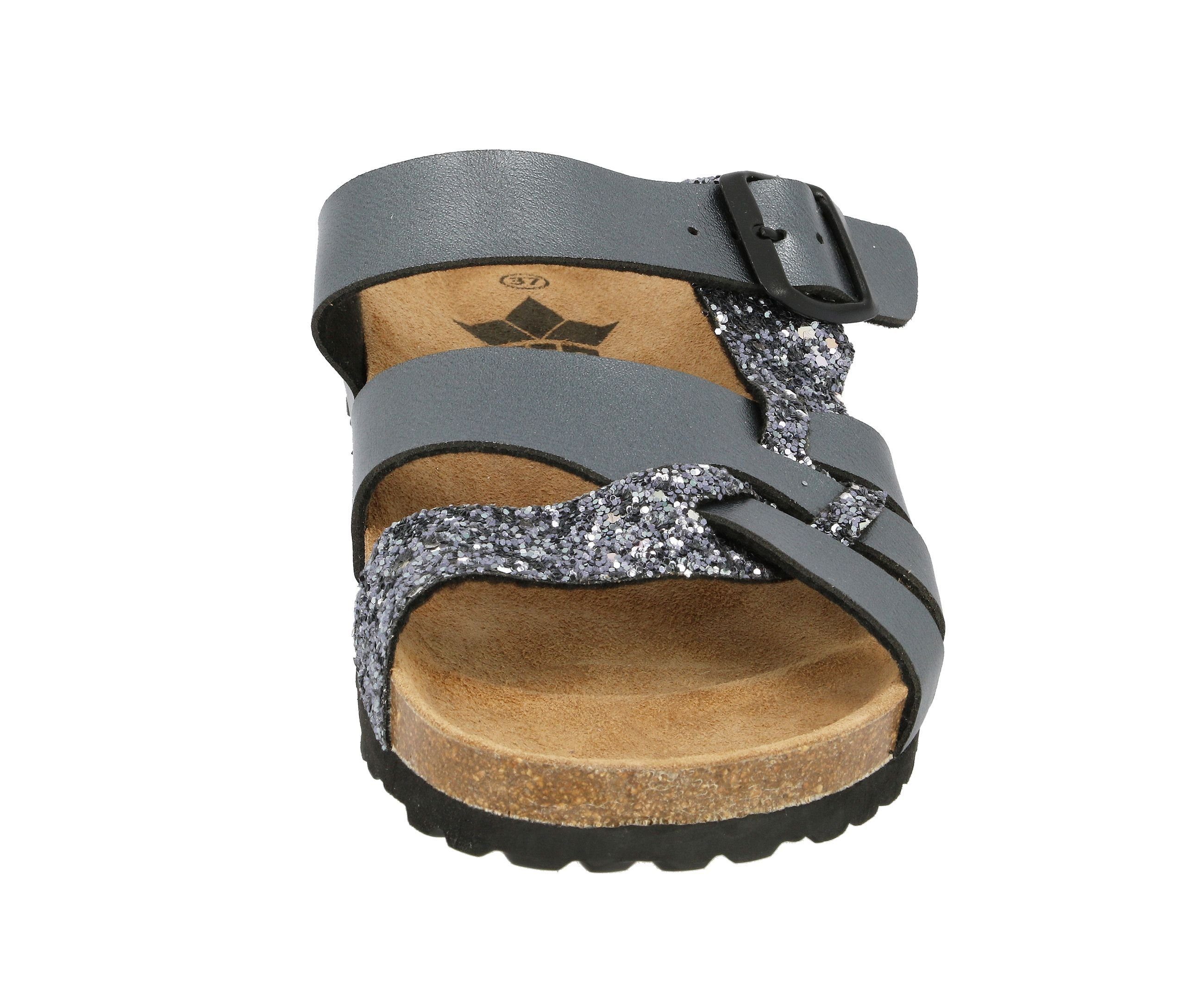 Lico Pantolette Bioline Gleam - anthrazit Pantolette