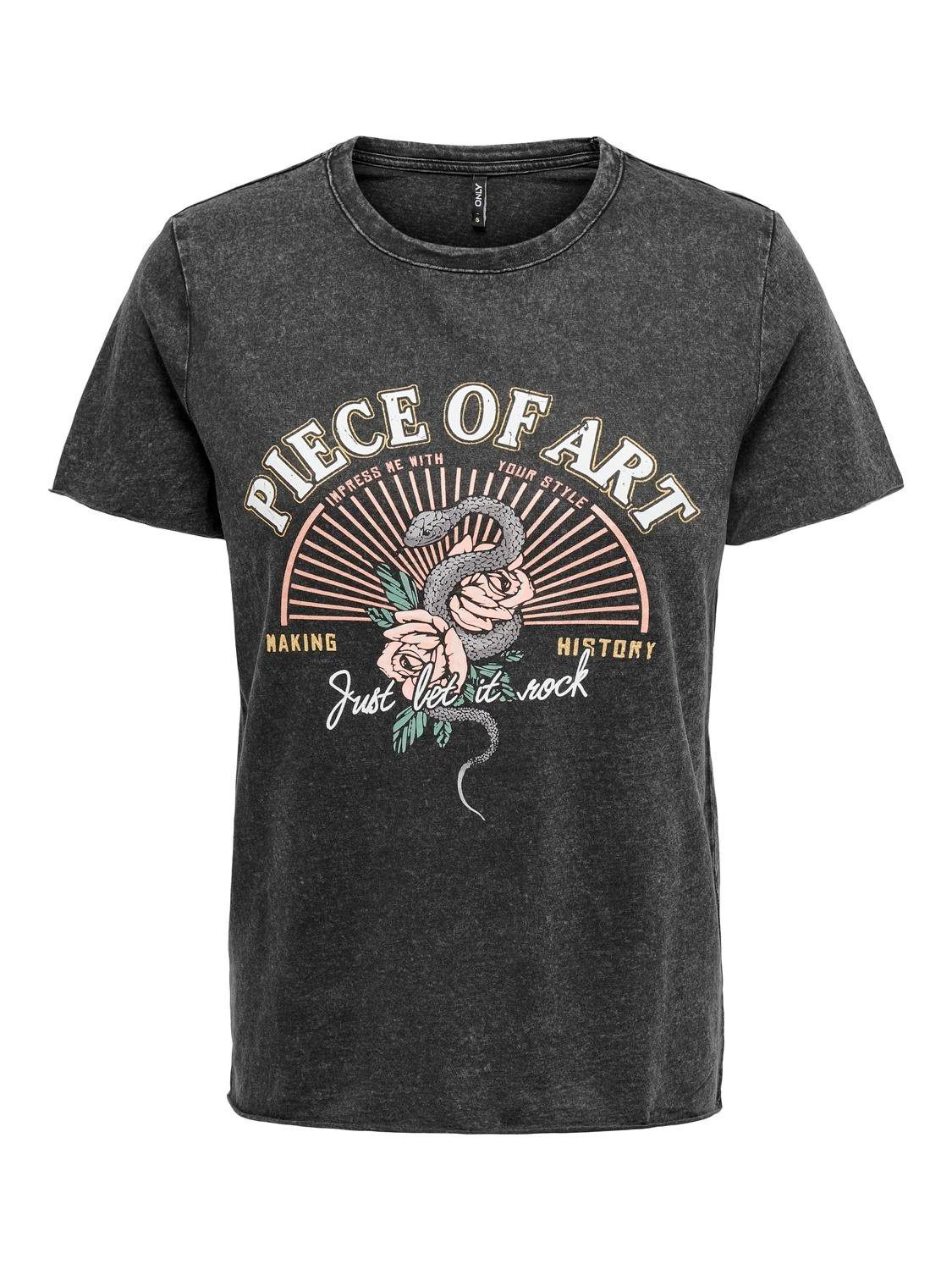 ONLY T-Shirt Bedrucktes Kurzarm mit Printed günstig online kaufen
