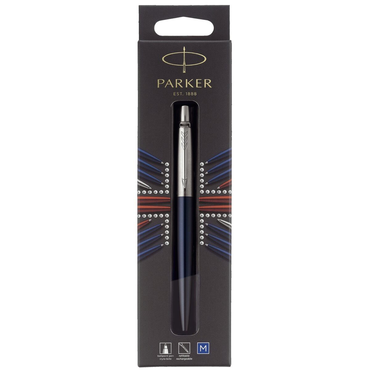 Parker Kugelschreiber Kugelschreiber Jotter Royal Blue C.C. - M Schreibfarbe blau Blister.