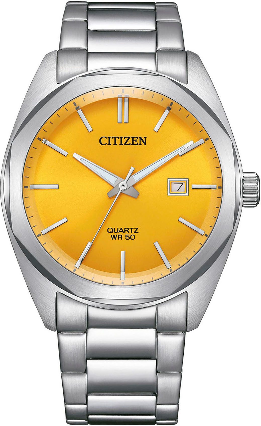 Citizen Quarzuhr BI5110-54Z, Armbanduhr, Damenuhr, Herrenuhr, Edelstahlarmband, analog, Tag