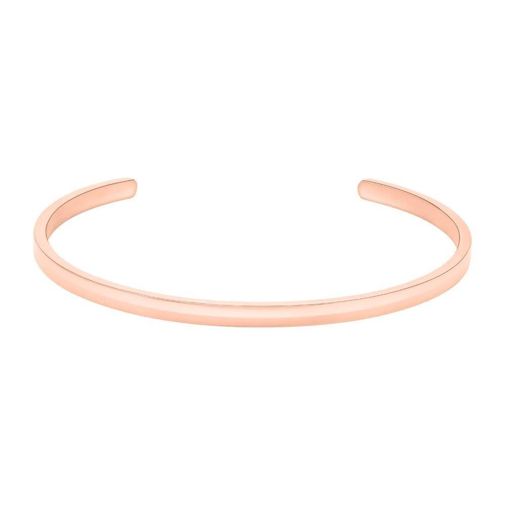 Unique Edelstahlarmband Armreif aus Edelstahl rosévergoldet