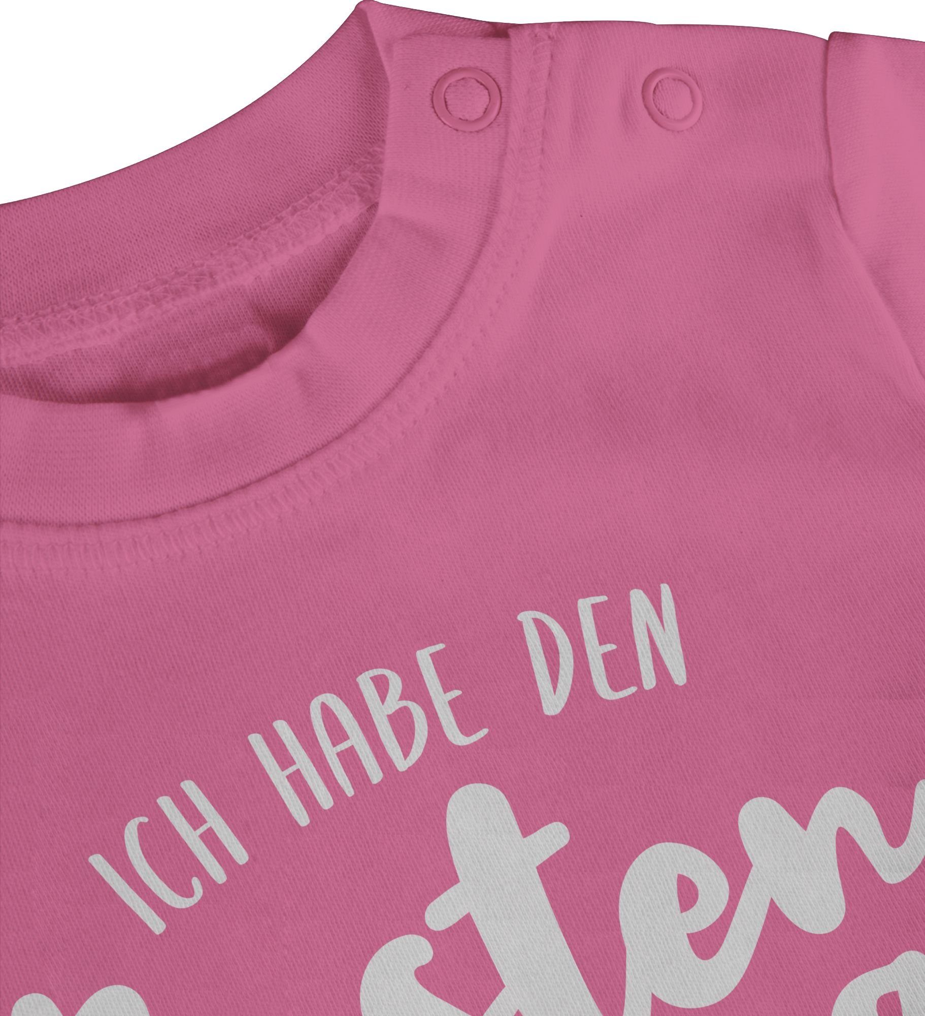 Shirtracer T-Shirt Ich besten Geschenk den Papa habe Vatertag Baby Pink 2 der Welt