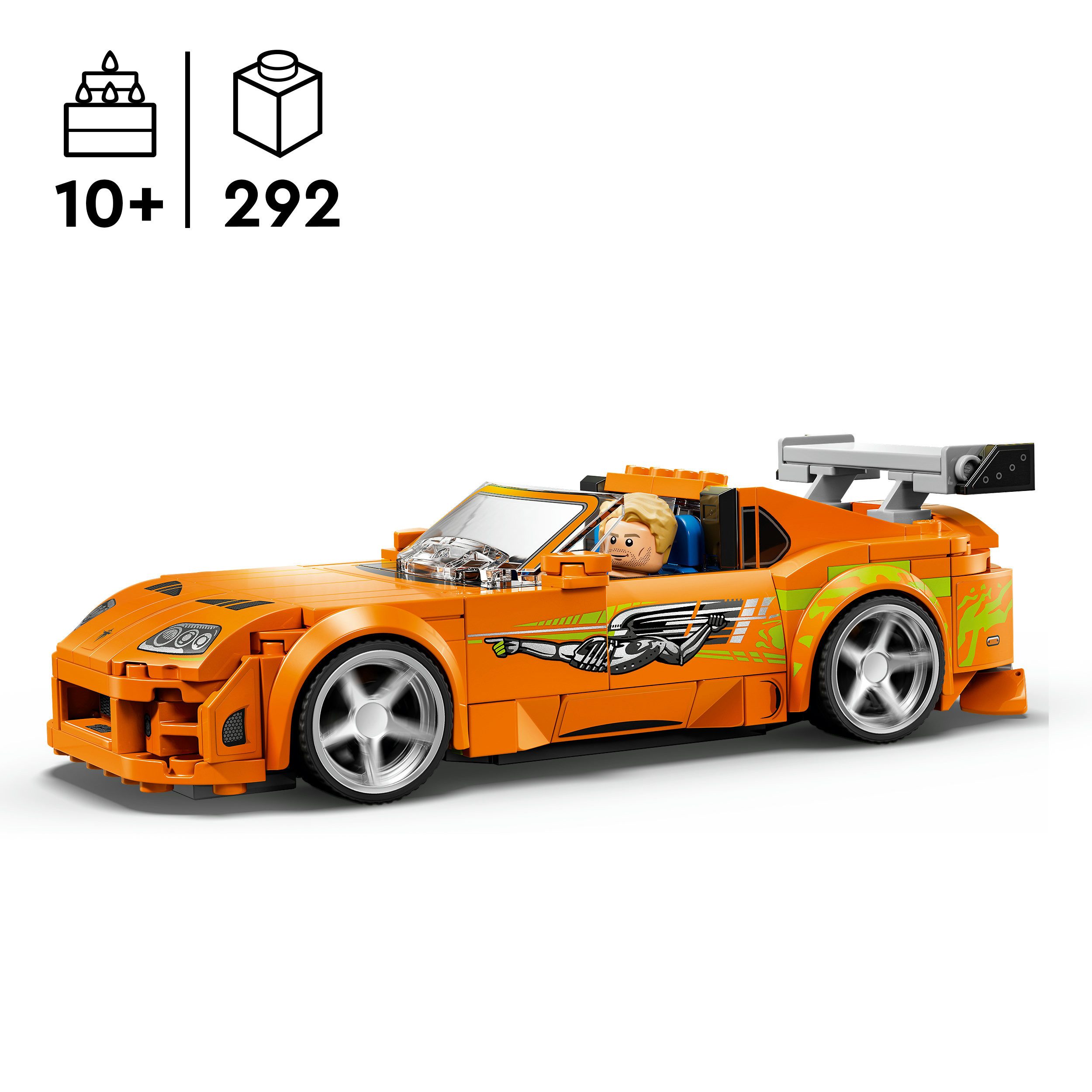 LEGO® The Fast and The Furious Toyota Supra MK4 (77260) Konstruktionsspielsteine, (292 St), LEGO Speed Champions; Made in Europe
