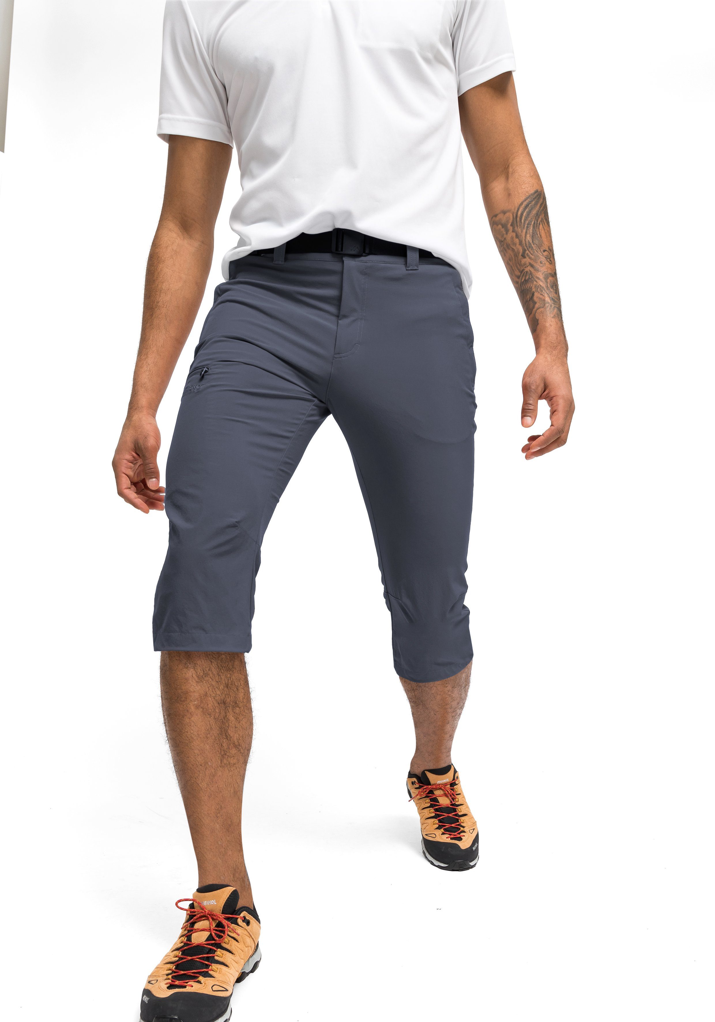 Maier Sports Caprihose Jennisei kurze Hose Herren, luftige Wanderhose, leichte Outdoorhose, Reg Fit
