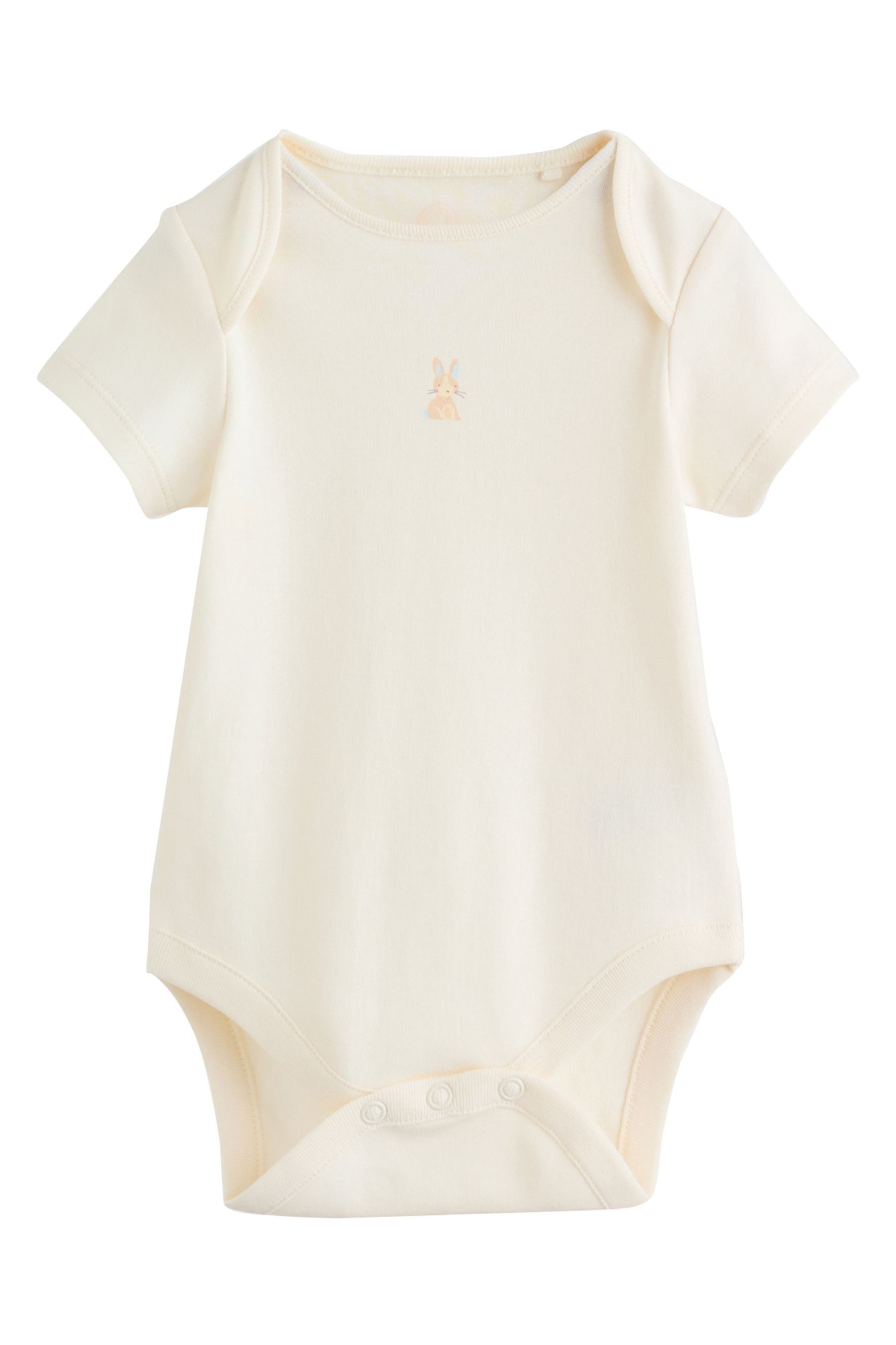 Next Kurzarmbody Kurzärmelige Babybodys im 7er-Pack (7-tlg)