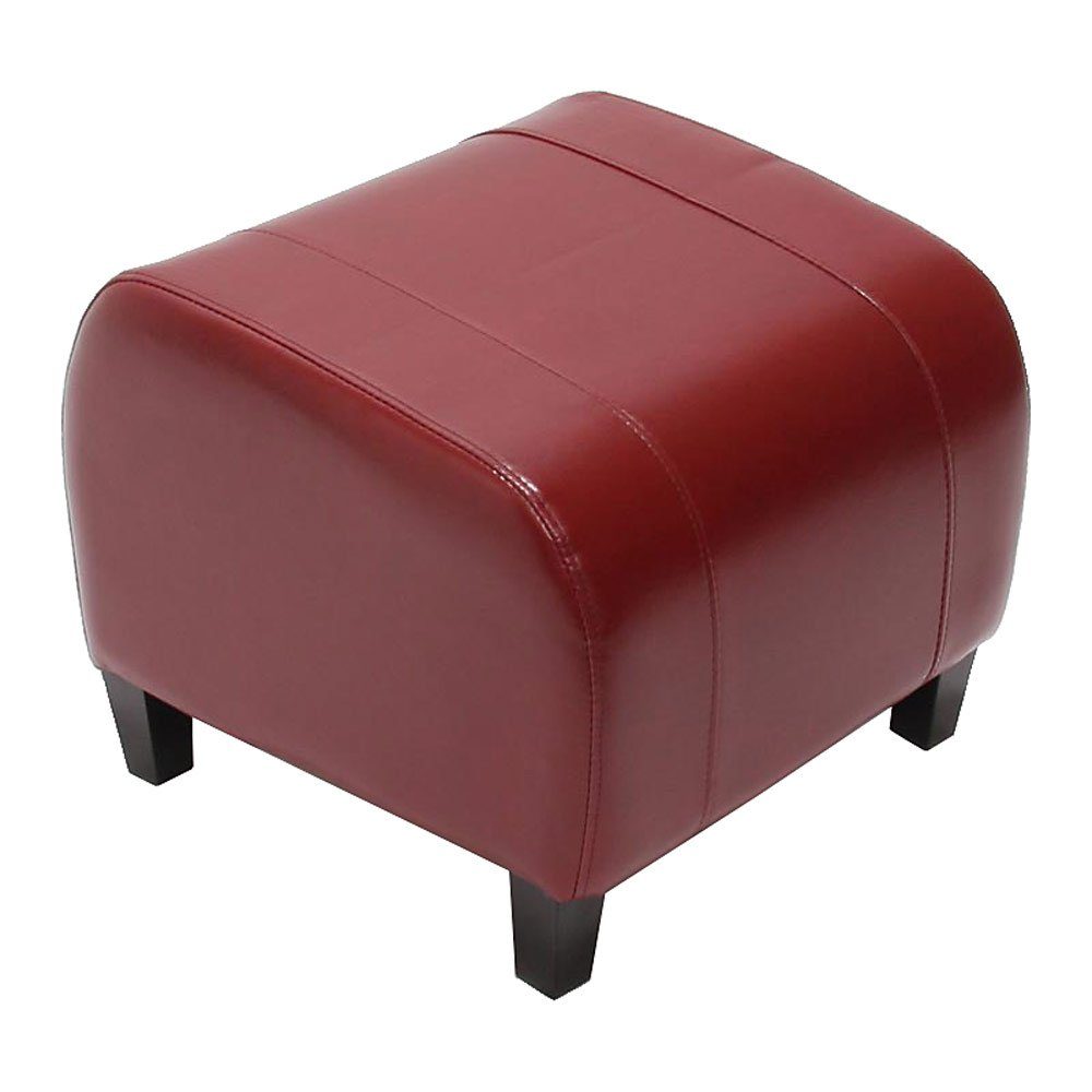 MCW Sitzwürfel Aversa, Hochwertige Verarbeitung, Puristisches Design, Bequem rot