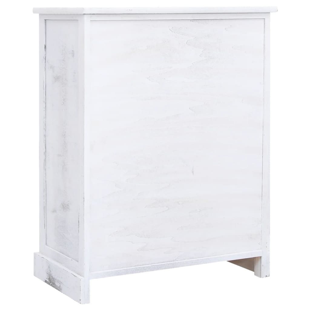 vidaXL Kommode Schubladenkommode Weiß 60x30x75 cm Holz (1 St) – Bild 5 von 5