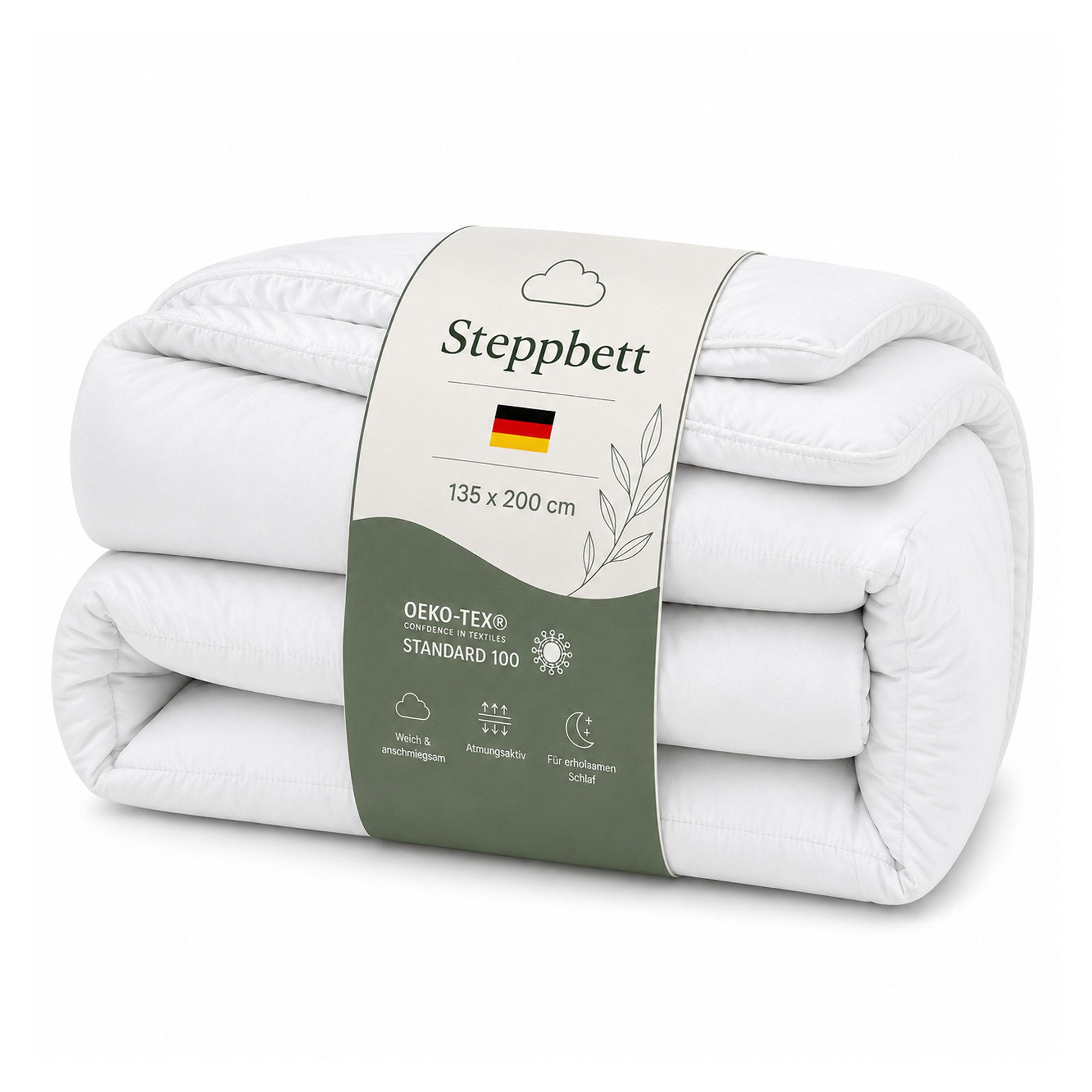 Bestlivings Microfaserbettdecke 4-Jahreszeiten Polyester OEKO-TEX, Füllung: 100% Polyester, Bezug: 100% Polyester, 135x200cm, 95°C waschbar, trocknergeeignet, allergikerfreundlich