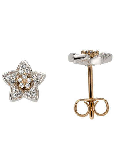 Firetti Paar Ohrstecker »Blume, Glanz, massiv«, mit Brillanten Firetti Paar Ohrstecker »Blume, Glanz, massiv«, mit Brillanten