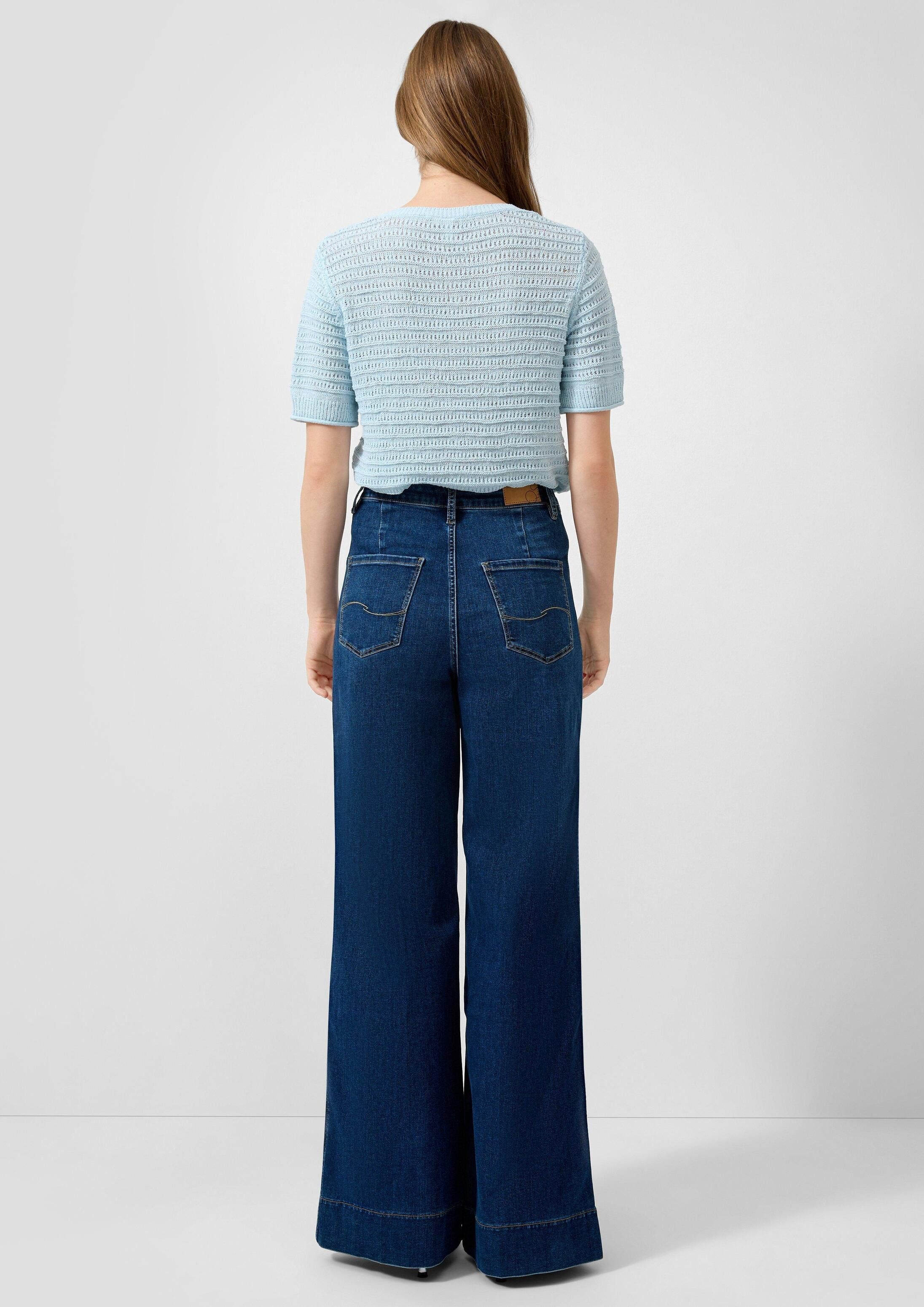 QS Weite Jeans Jeans-Hose Jeans / High Rise / Flared Fit