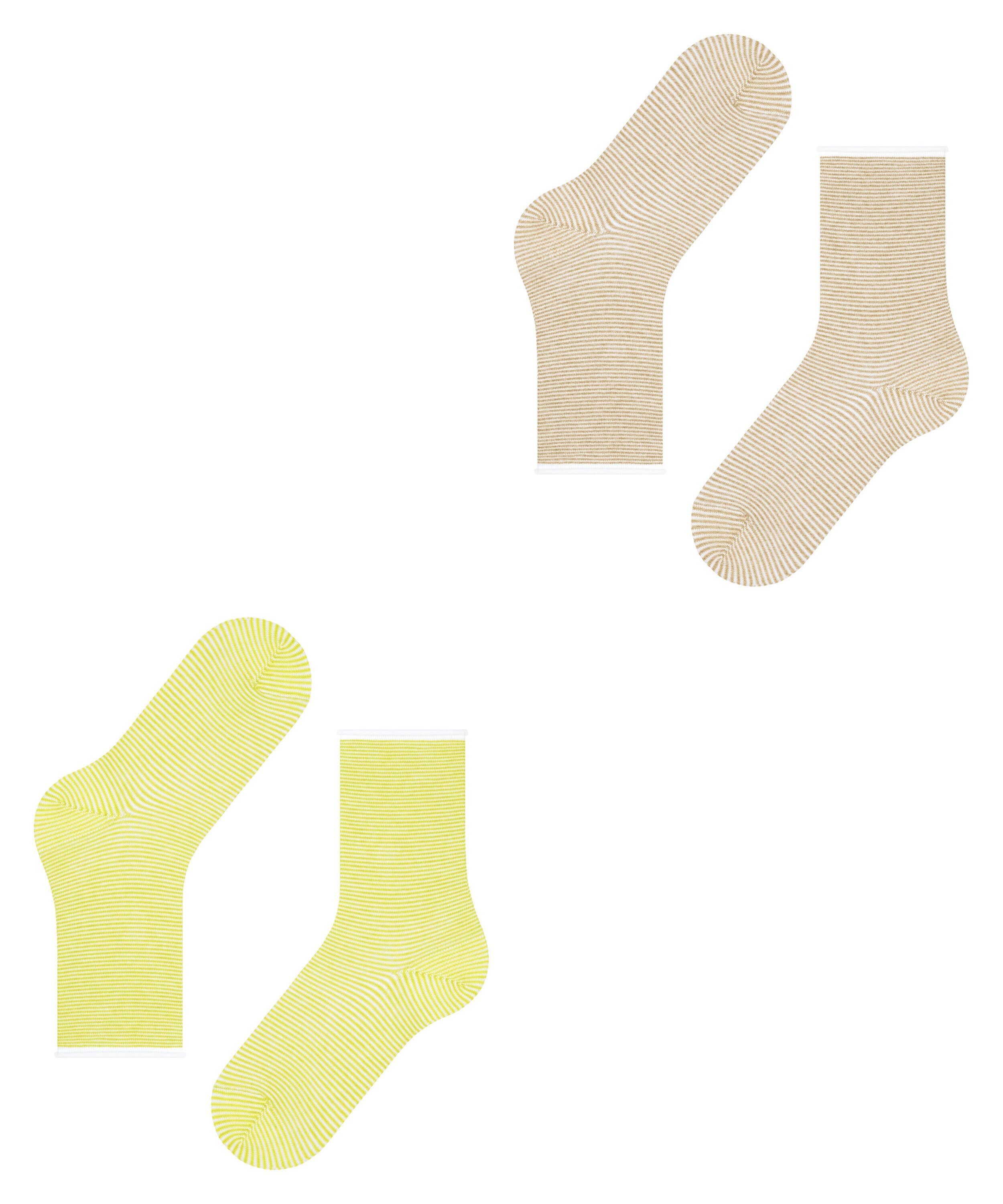 Esprit Socken Allover 2-Pack sortiment (2-Paar) (0030) Stripe