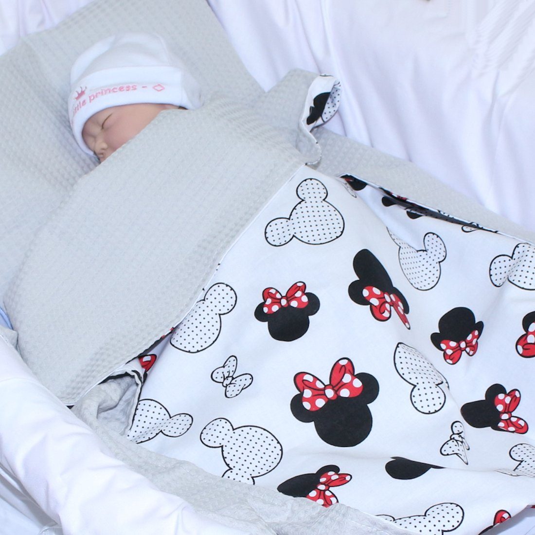 Babydecke Babydecke Waffelpiqué Baumwolle Kuscheldecke Kinderwagendecke, günstig online kaufen